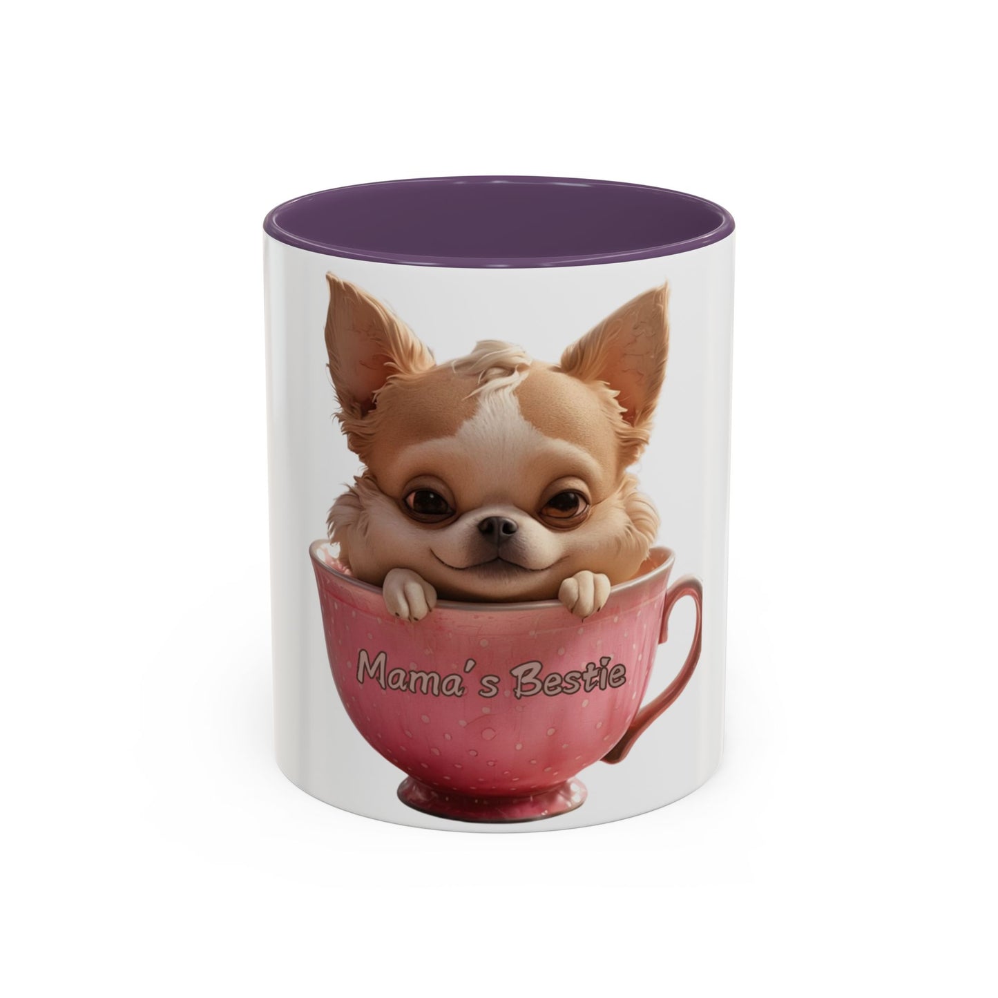 Cute Chihuahua Coffee Mug - "Mama's Bestie" - Perfect Gift for Pet Lovers