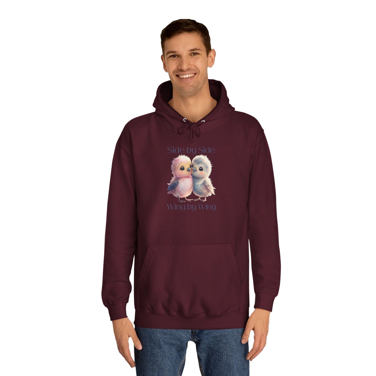 Barbecue Sunset Hoodie for Women – Cute Lovebirds Side by Side Always Together Design