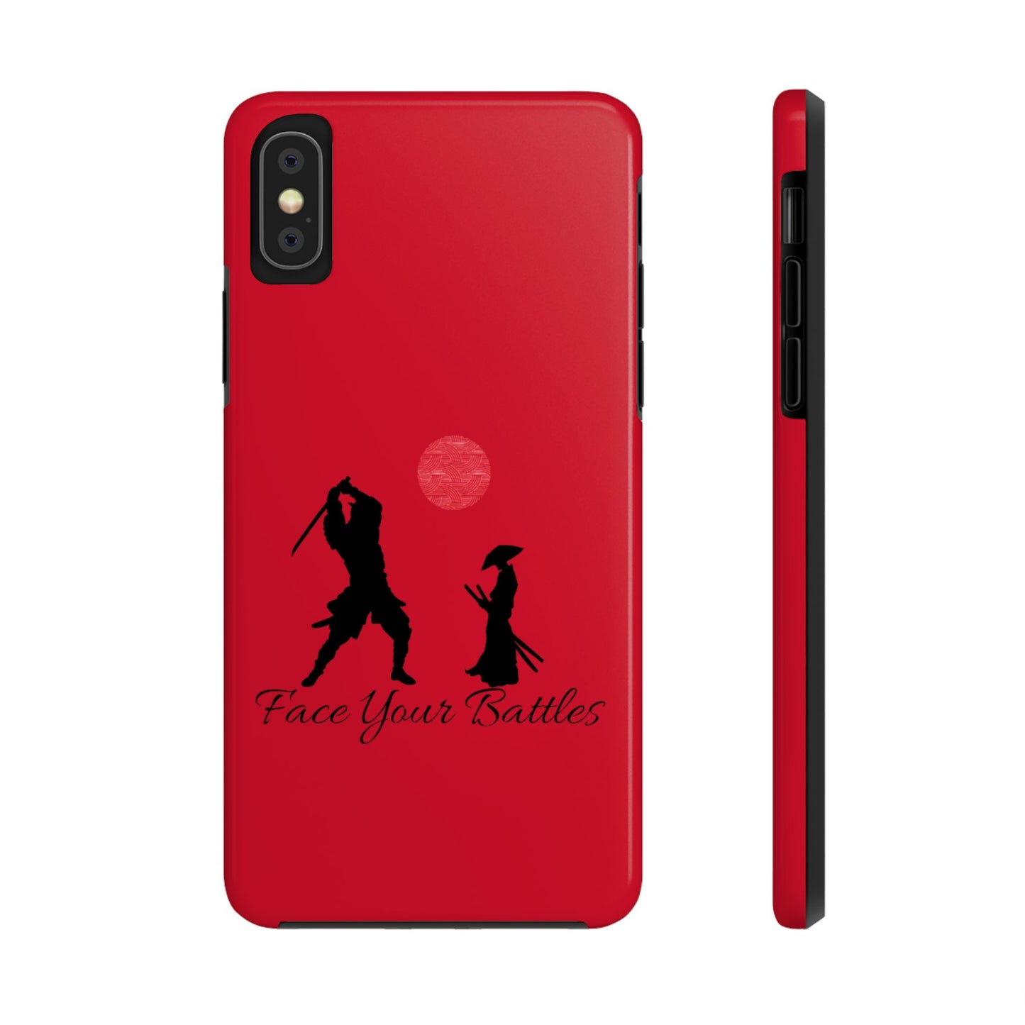 Phone case- Face Your Battles Tough Phone Case - Durable Protection