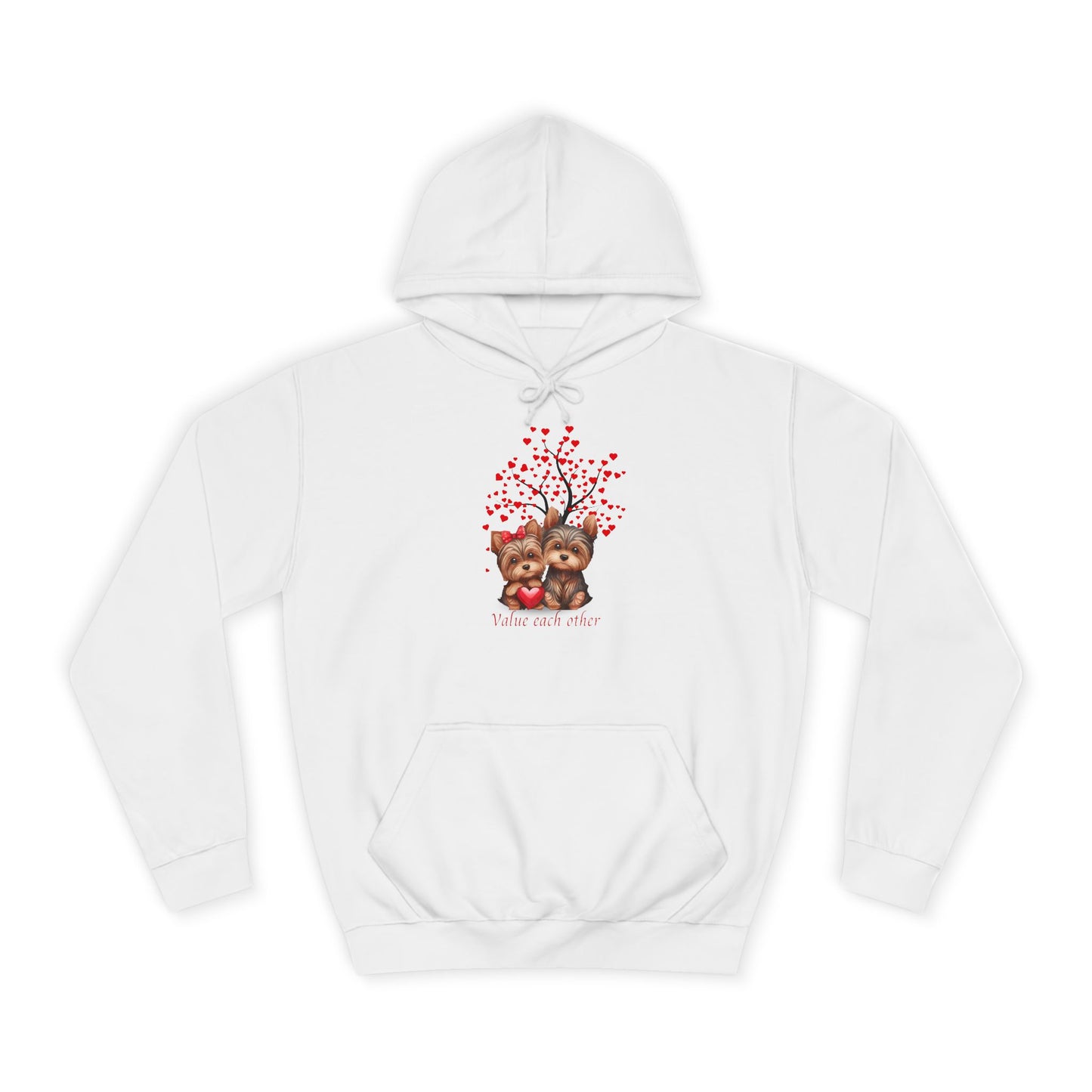 Baby Blue Hoodie for Him & Her – Perfect for Dog Lovers with Heart Paw Print Design