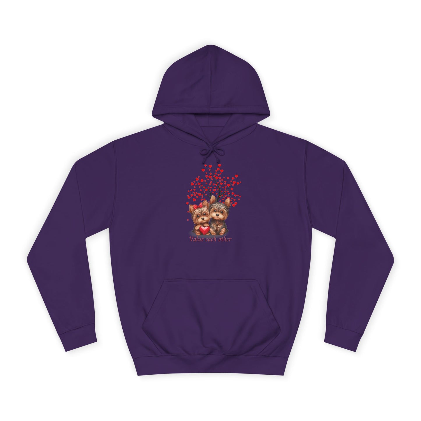 Baby Blue Hoodie for Him & Her – Perfect for Dog Lovers with Heart Paw Print Design