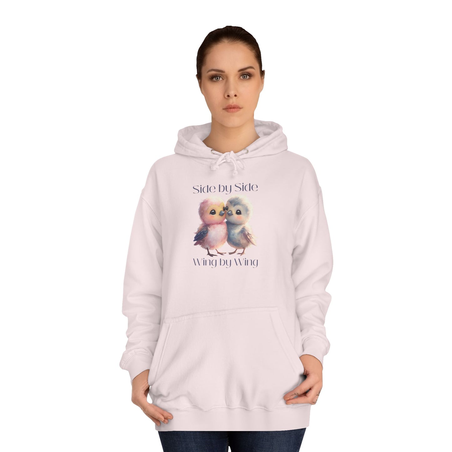 Barbecue Sunset Hoodie for Women – Cute Lovebirds Side by Side Always Together Design
