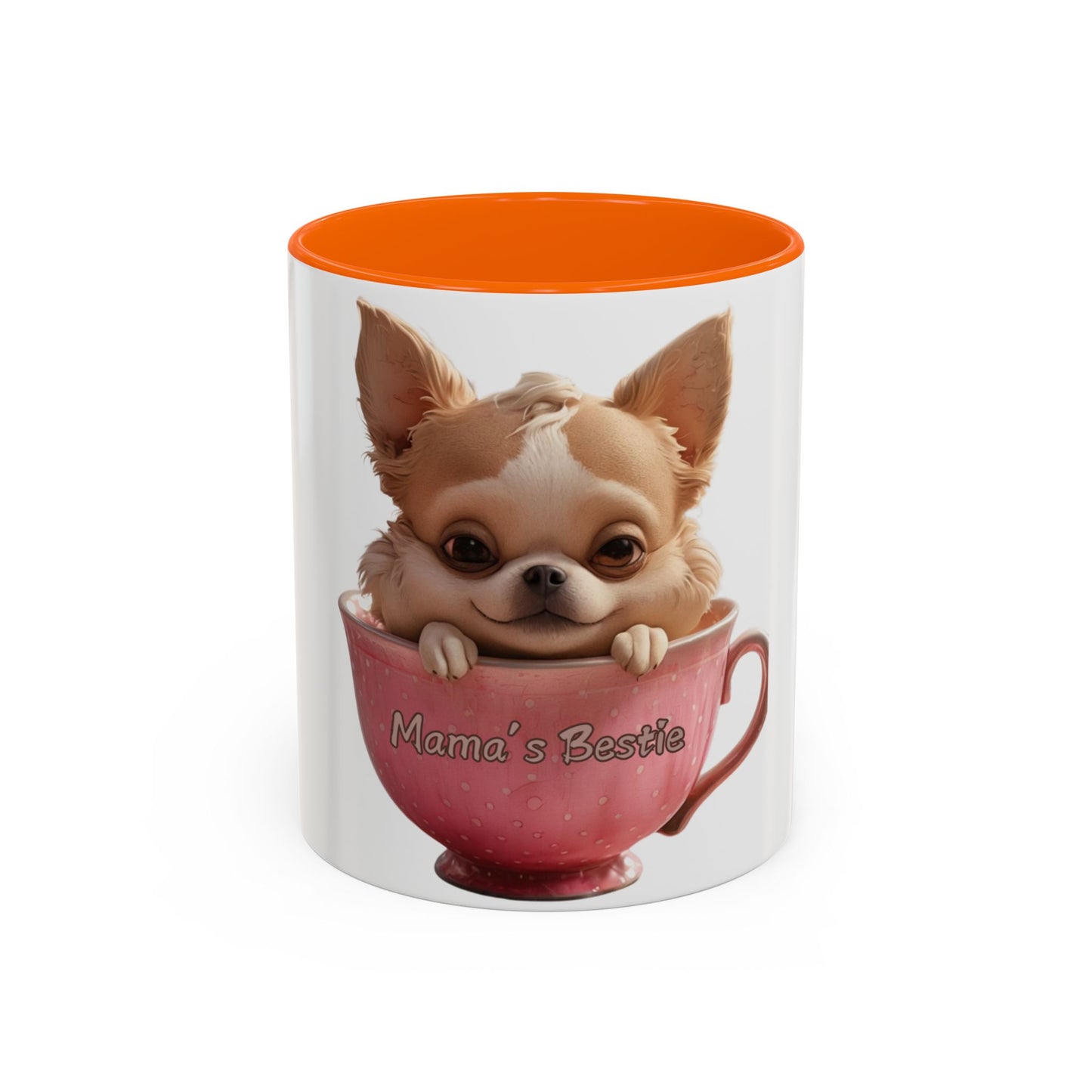 Cute Chihuahua Coffee Mug - "Mama's Bestie" - Perfect Gift for Pet Lovers