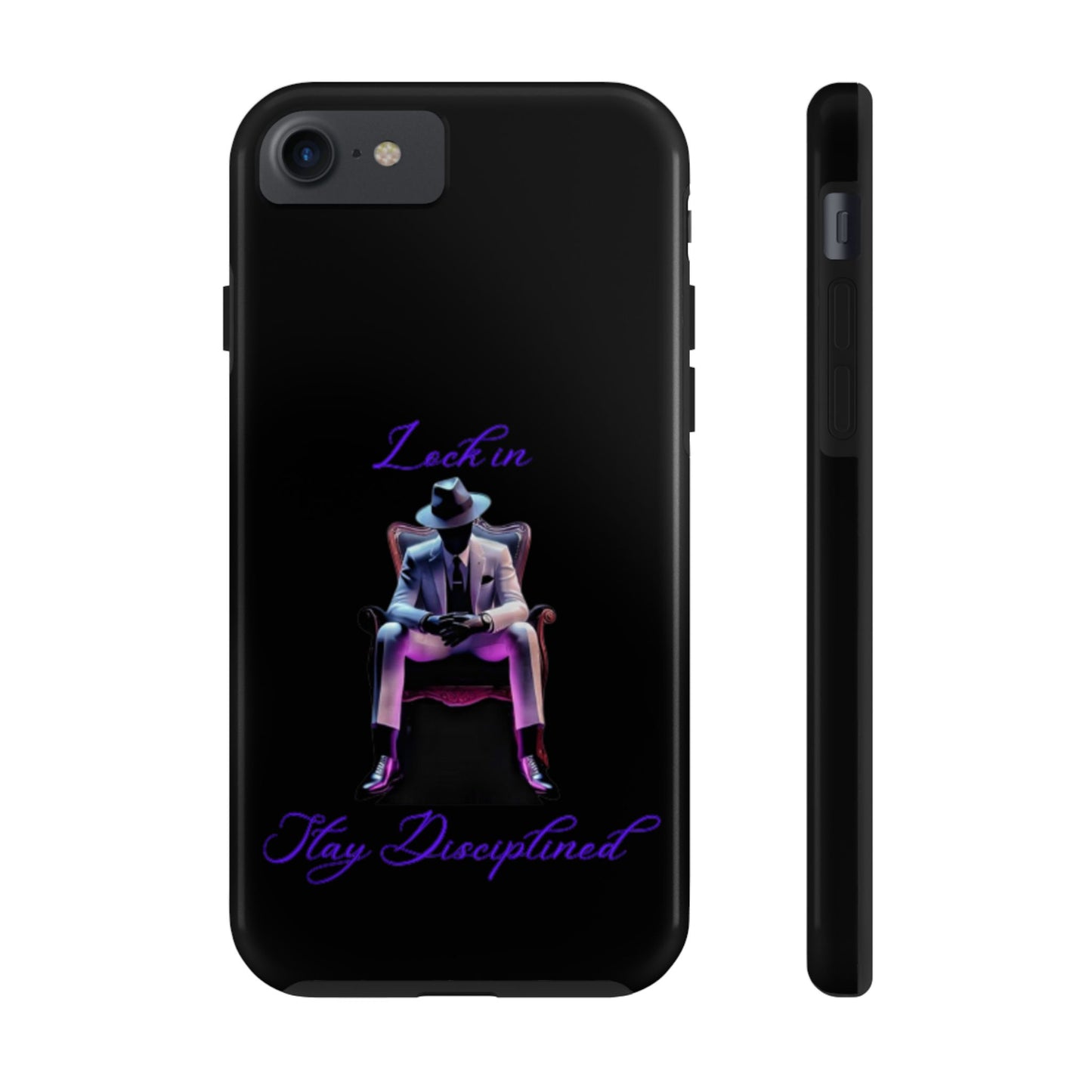 Phone case- Lock In, Stay DIsciplined Tough Phone Case - Durable Protection