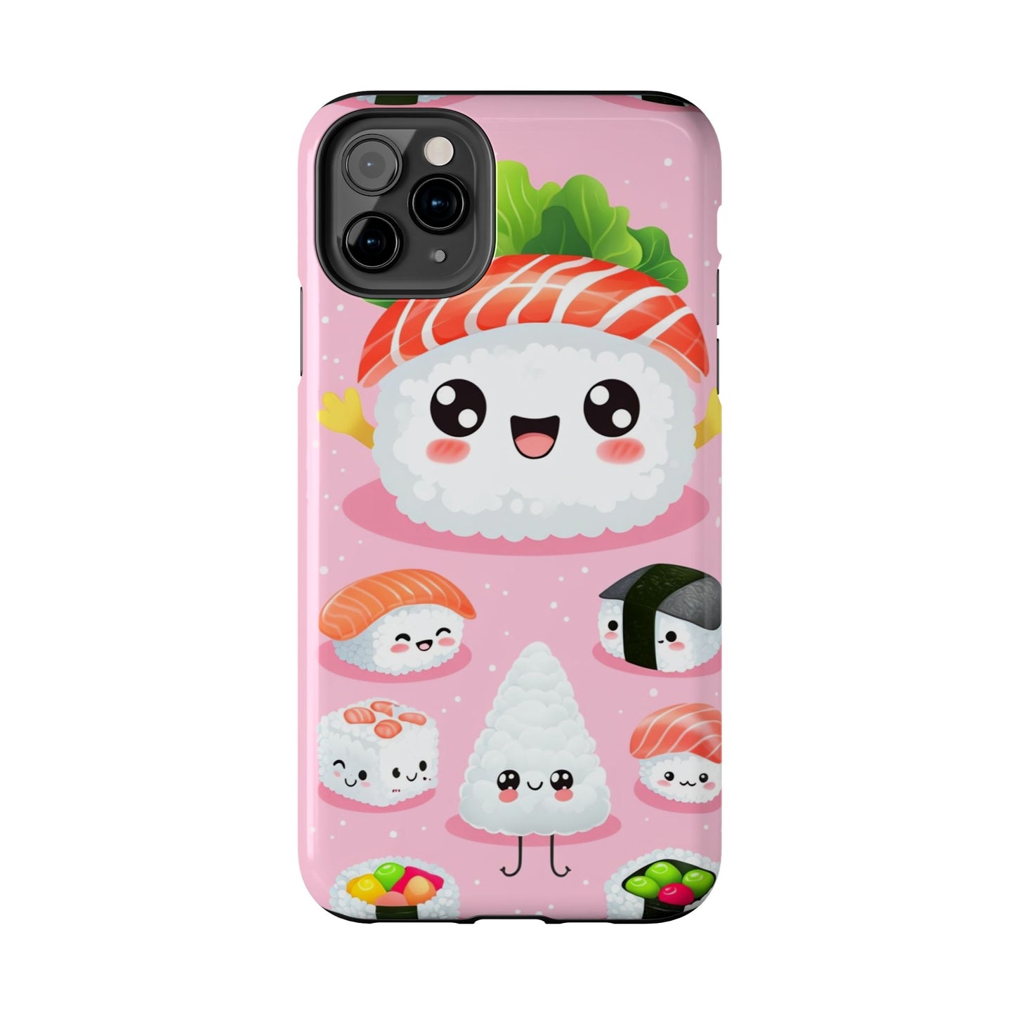 Adorable Sushi Tough Phone Case | Cute Kawaii Design for Food Lovers