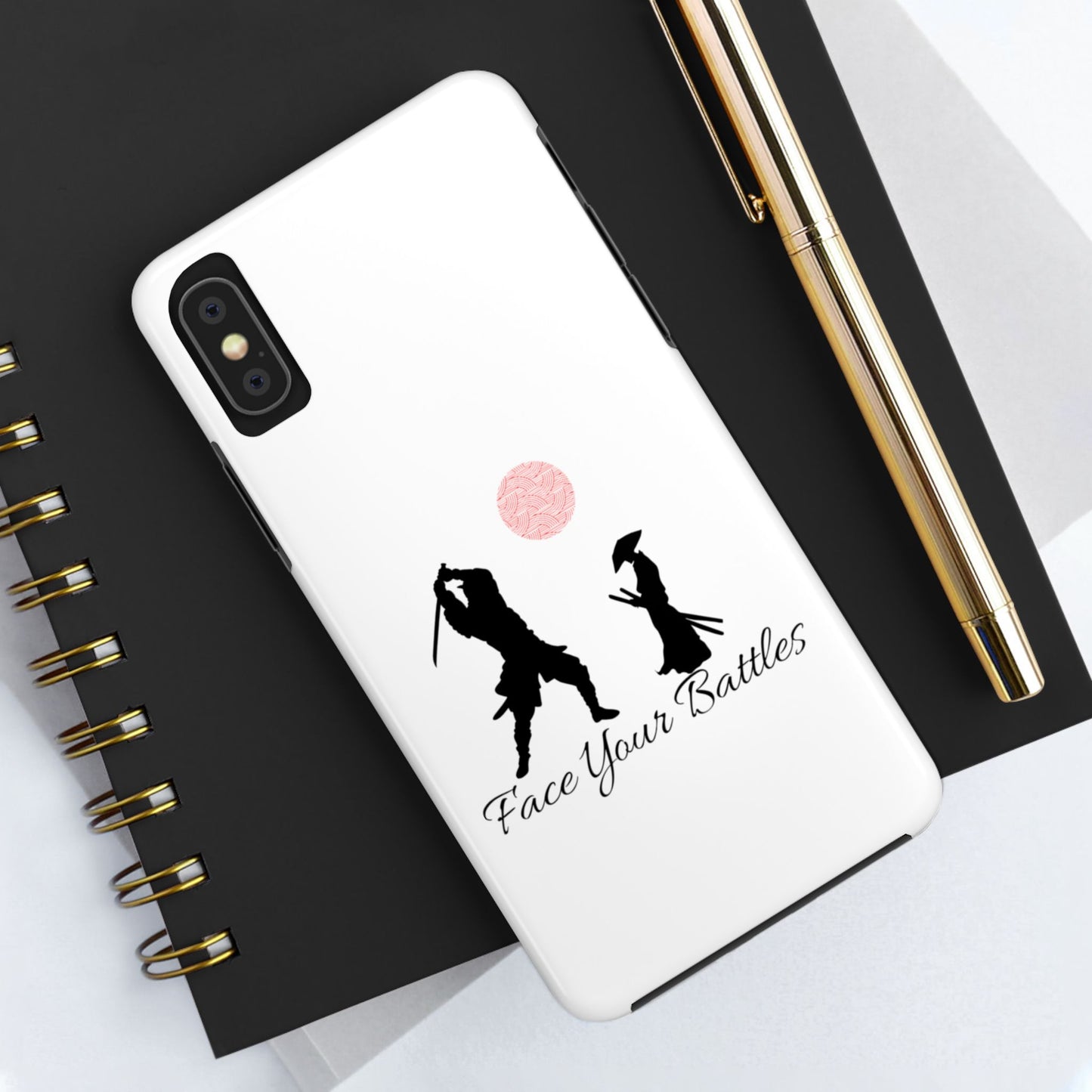 Phone case- Face Your Battles Tough Phone Case - Durable Protection