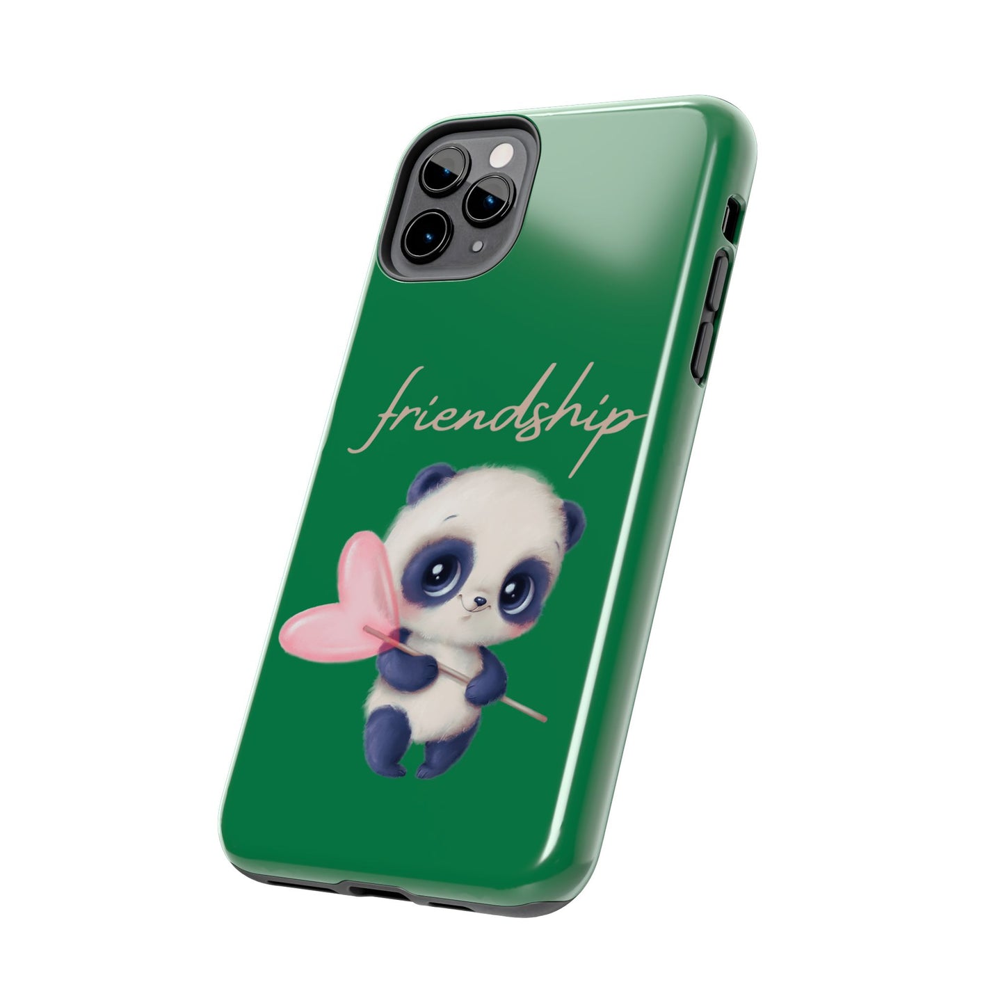 Phone case- Cute Panda Friendship Tough Phone Case - Durable Protection