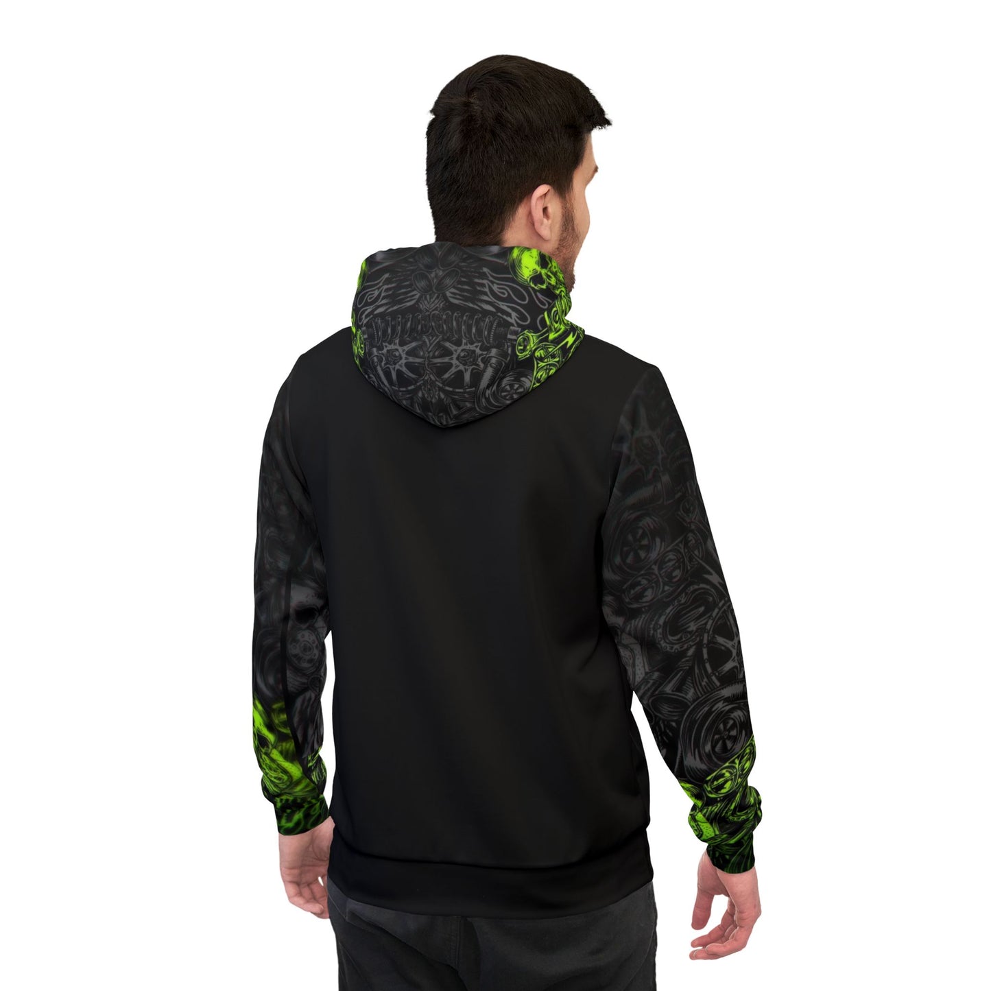 💀 Vibrant Green Skull Graphic Hoodie – Bold & Edgy Streetwear for Men & Women
