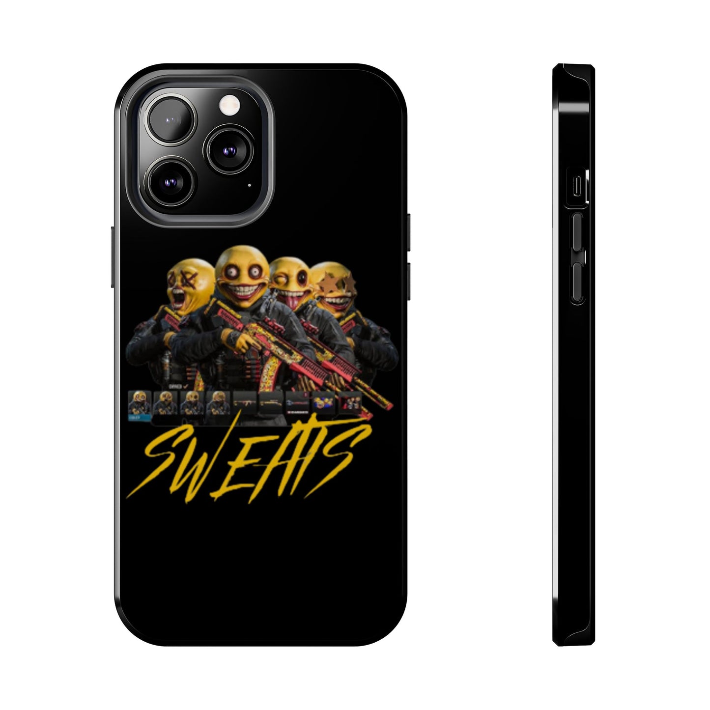 Tough Phone Cases - Bold 'SWEATS' Design for Gamers & Trendsetters