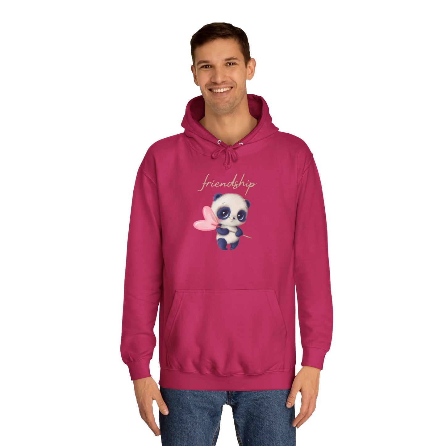 Soft Cloud Cute Sweater for Women – "Friendship Panda" Cozy Graphic Pullover