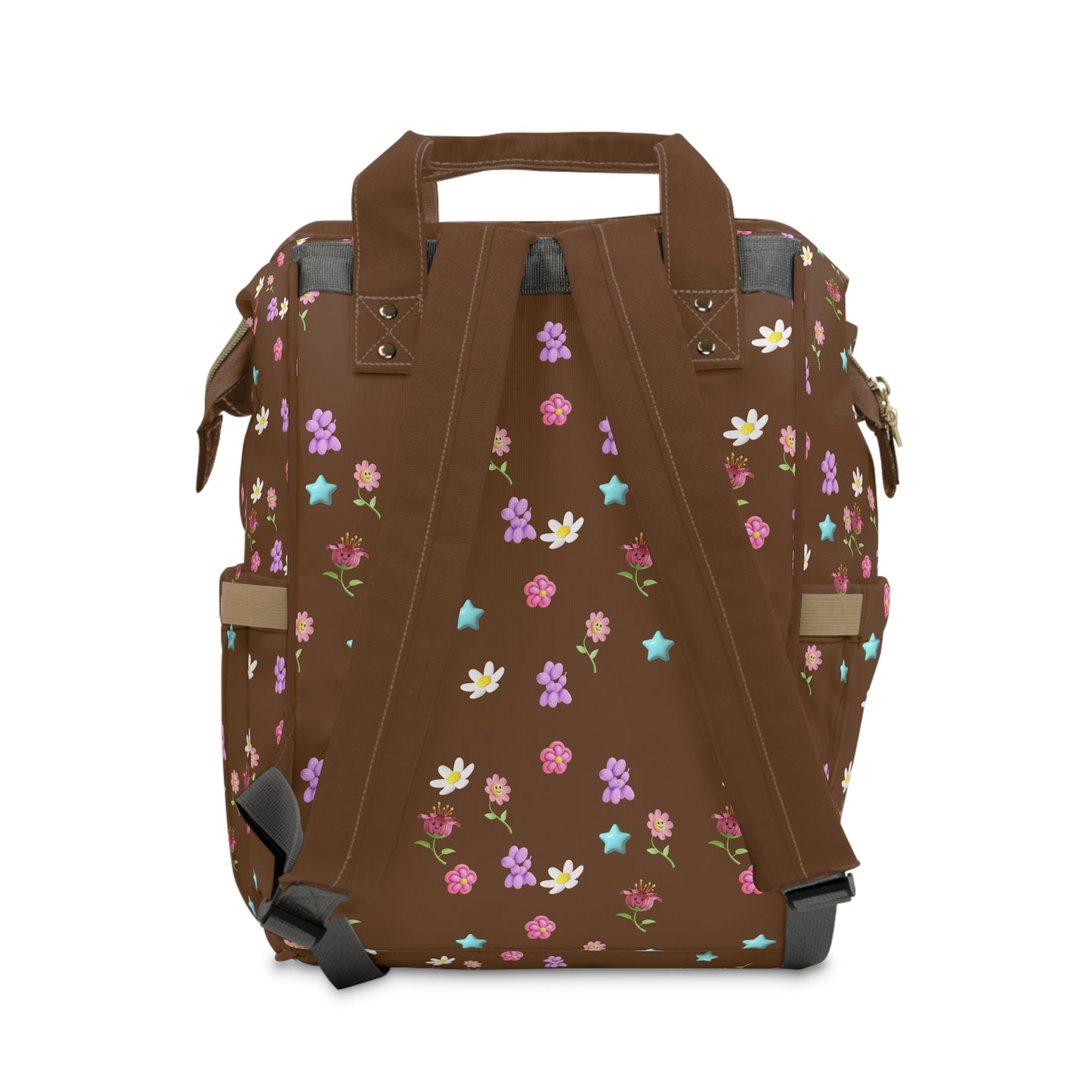 Cute Monkey Floral Diaper Backpack for Moms - Stylish Baby Bag ππΈ