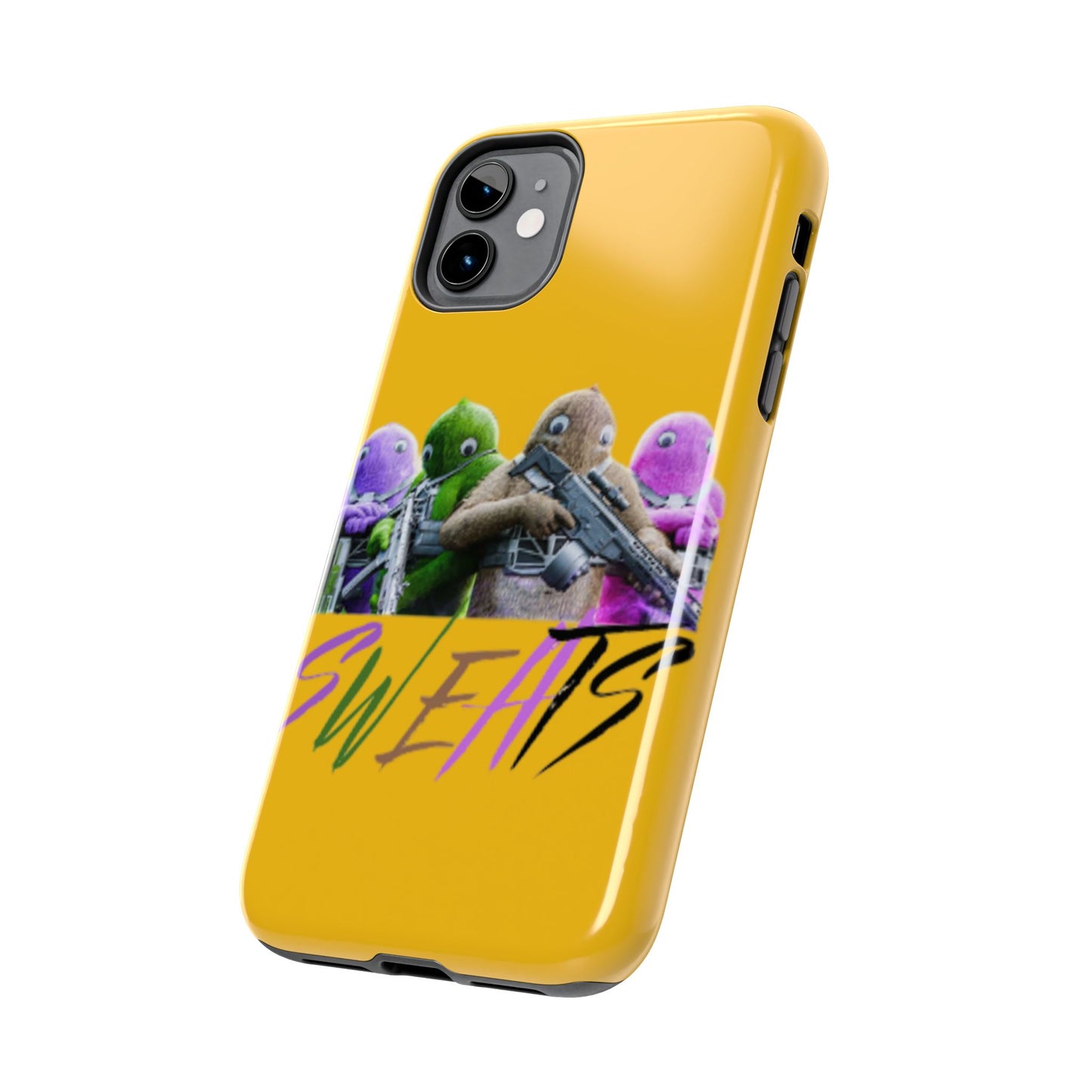 Cool Cartoon-Inspired Tough Phone Case - 'SWEATS'