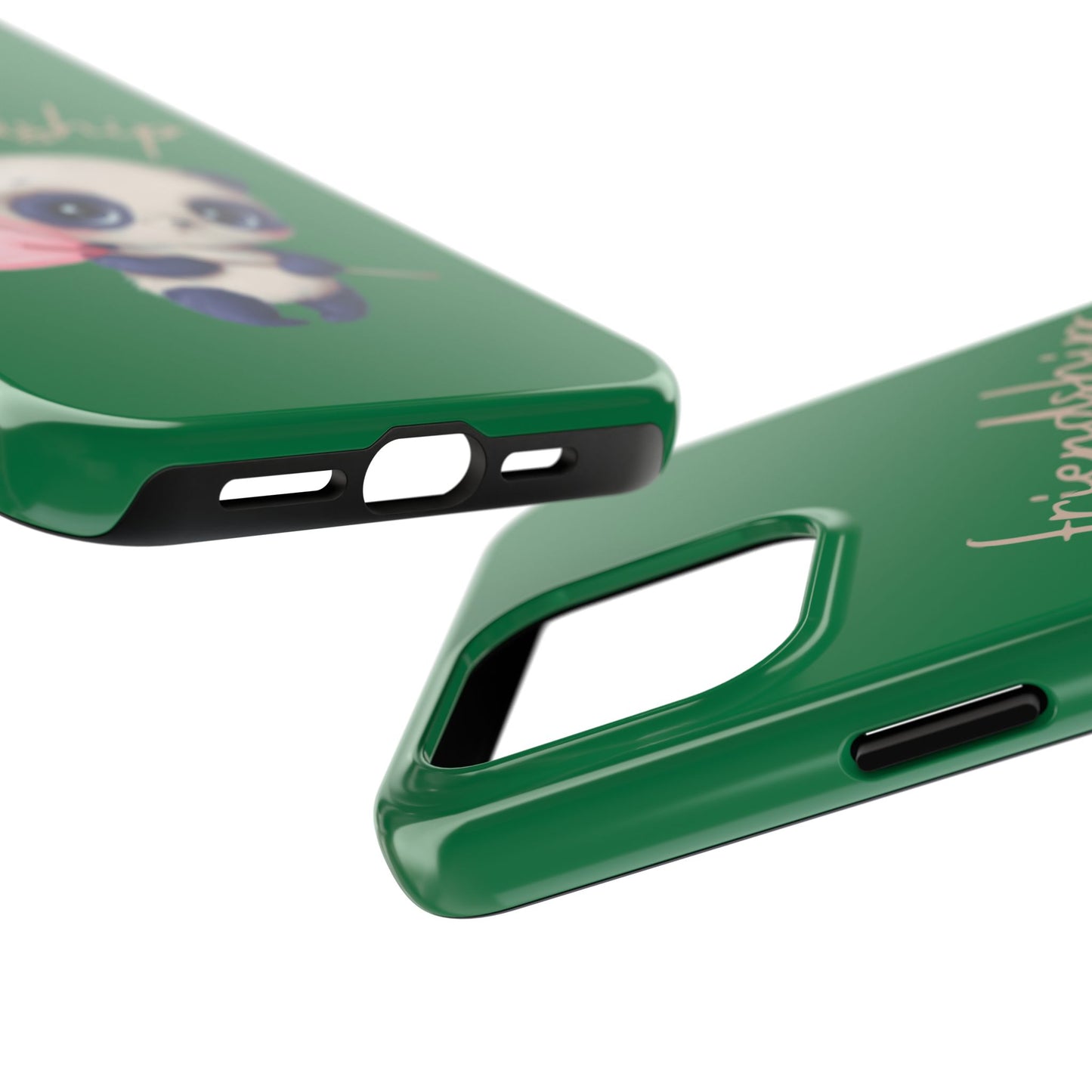 Phone case- Cute Panda Friendship Tough Phone Case - Durable Protection