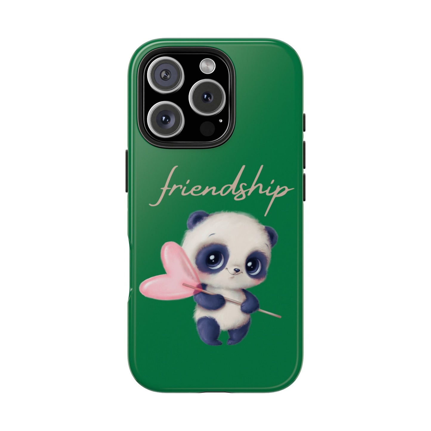 Phone case- Cute Panda Friendship Tough Phone Case - Durable Protection