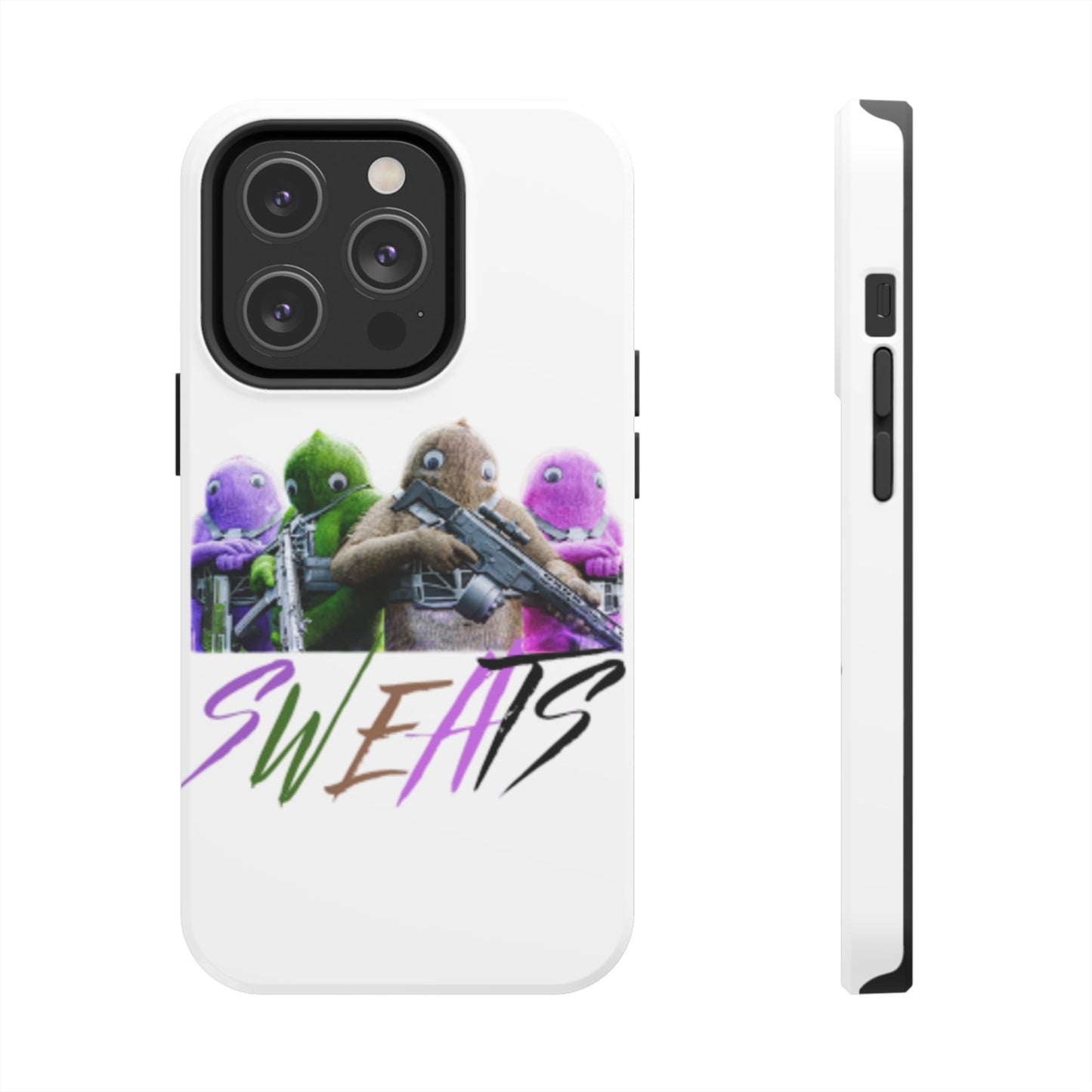 Cool Cartoon-Inspired Tough Phone Case - 'SWEATS'