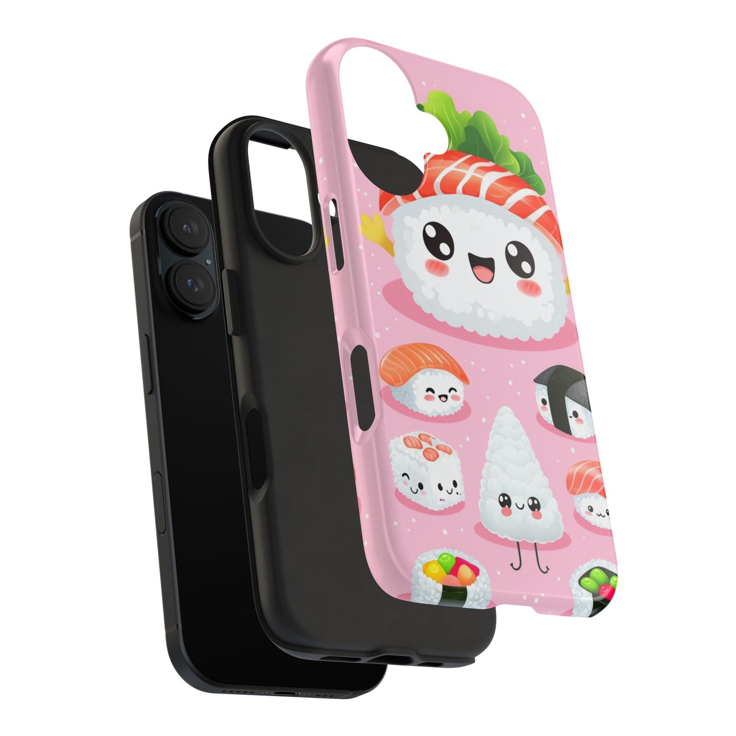 Adorable Sushi Tough Phone Case | Cute Kawaii Design for Food Lovers