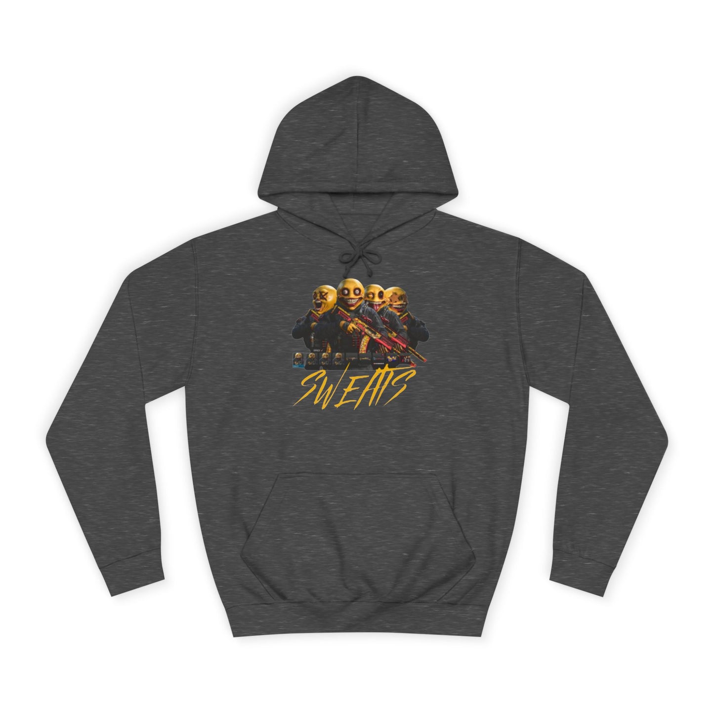 Slate Grey Men’s Casual Pullover – "Sweats Design" Athletic Fit Hoodie with Drawstrings & Kangaroo Pocket