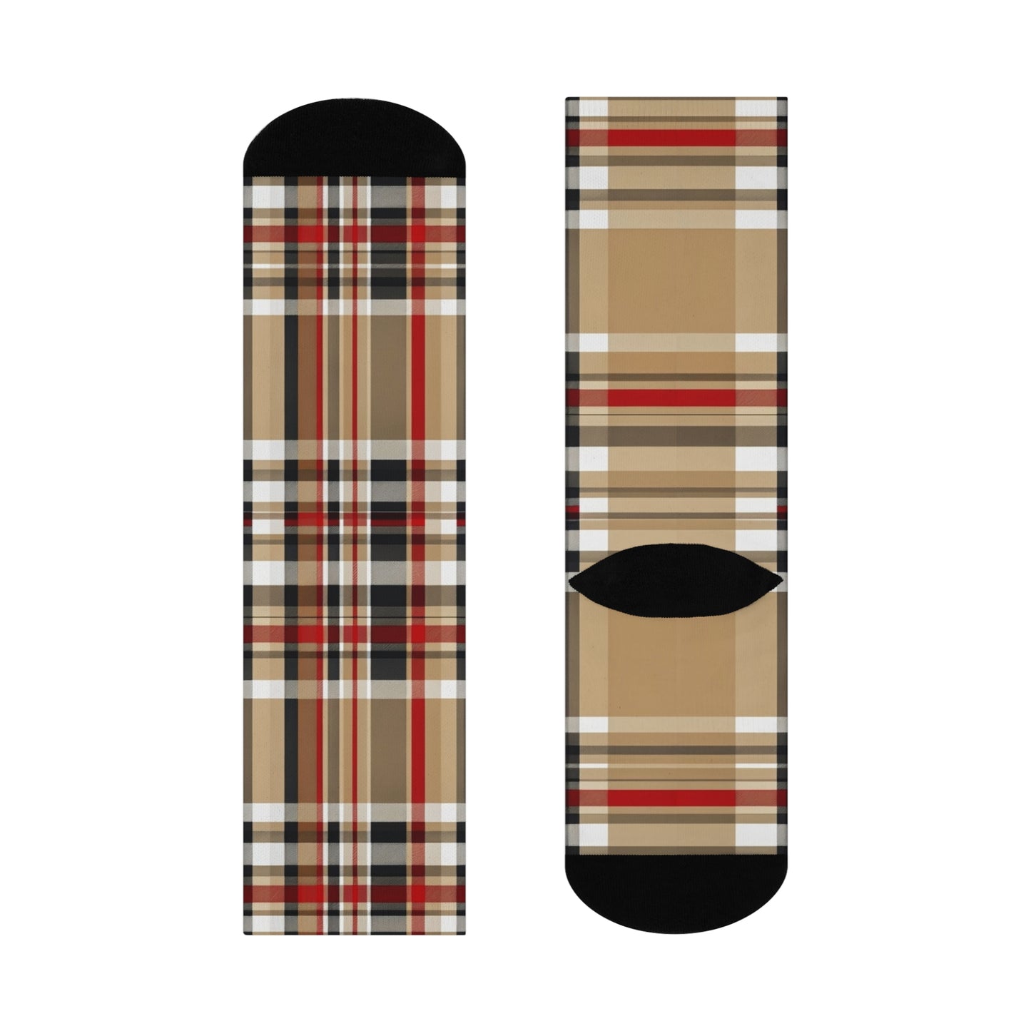 Cushioned Crew Socks Cute Pattern