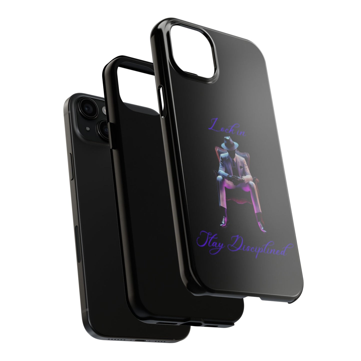 Phone case- Lock In, Stay DIsciplined Tough Phone Case - Durable Protection