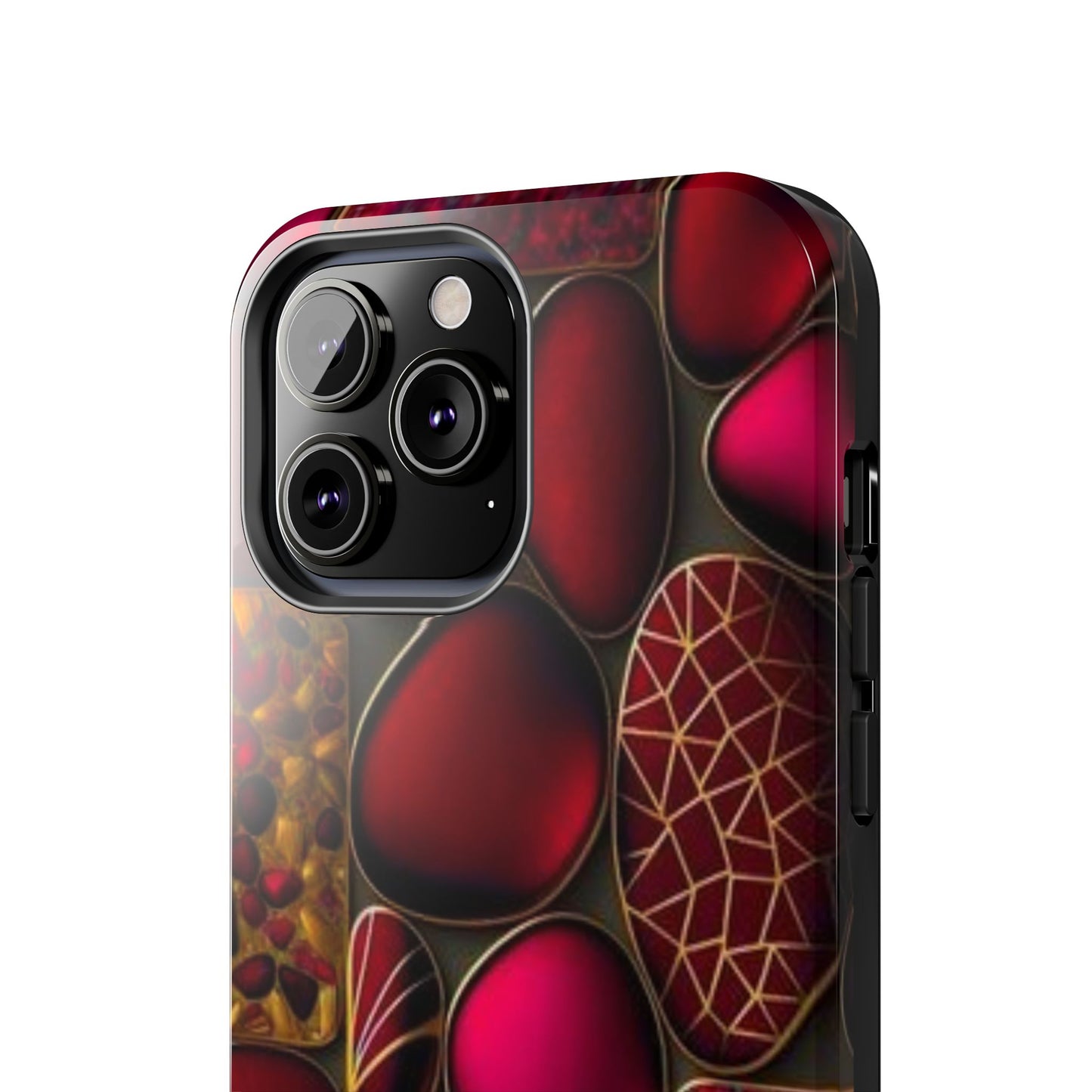 🔴 Tough Phone Cases – Red Stones Design for iPhone & Android – Durable Protection & Stylish Look