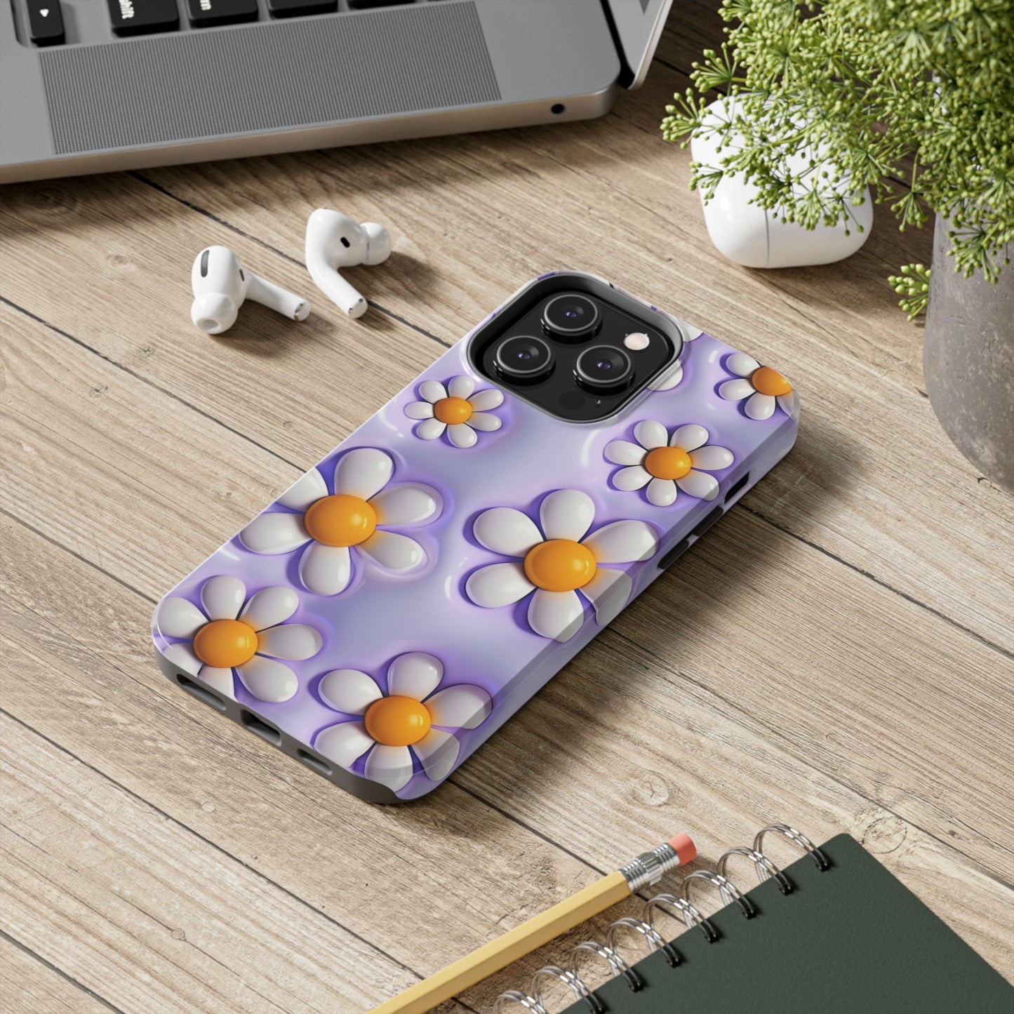πΌ Floral Tough Phone Case β Vibrant Daisy Spring Design, for iPhones & Androids