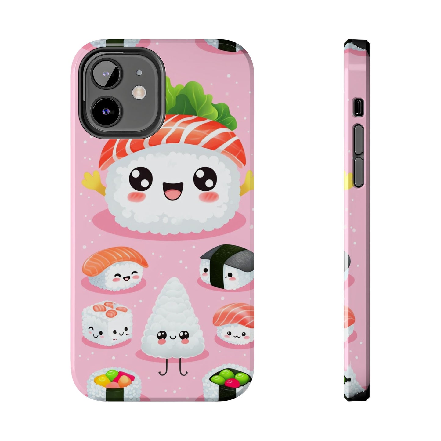 Adorable Sushi Tough Phone Case | Cute Kawaii Design for Food Lovers