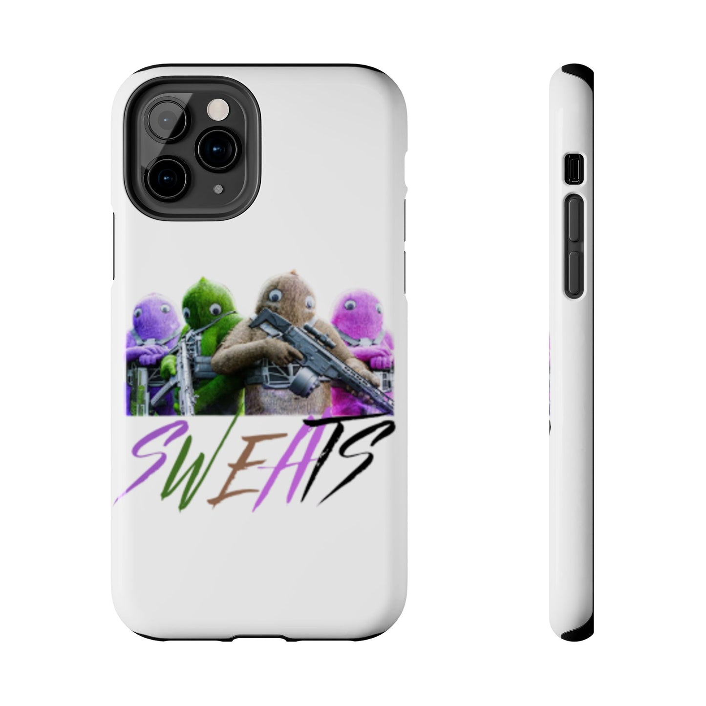Cool Cartoon-Inspired Tough Phone Case - 'SWEATS'