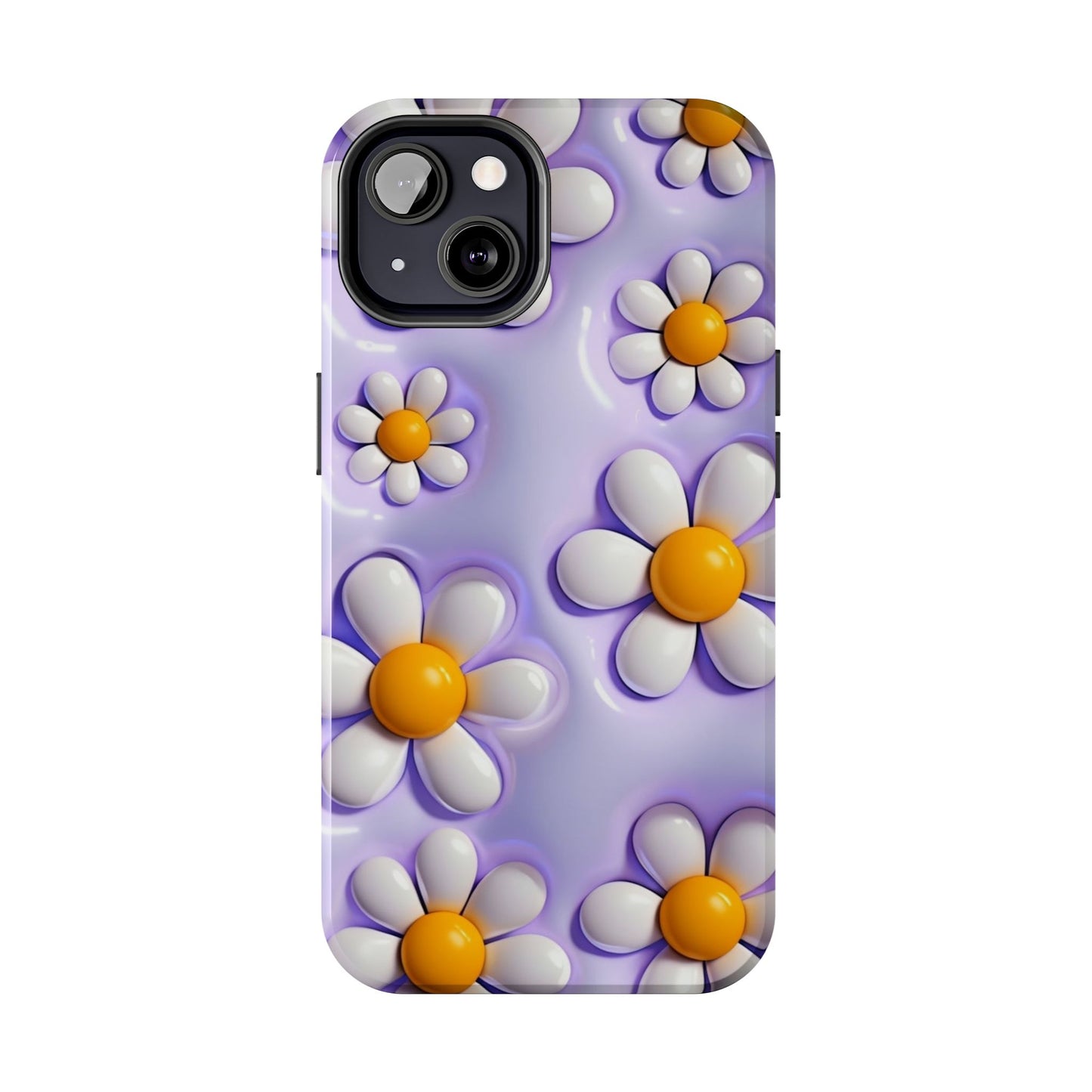 πΌ Floral Tough Phone Case β Vibrant Daisy Spring Design, for iPhones & Androids