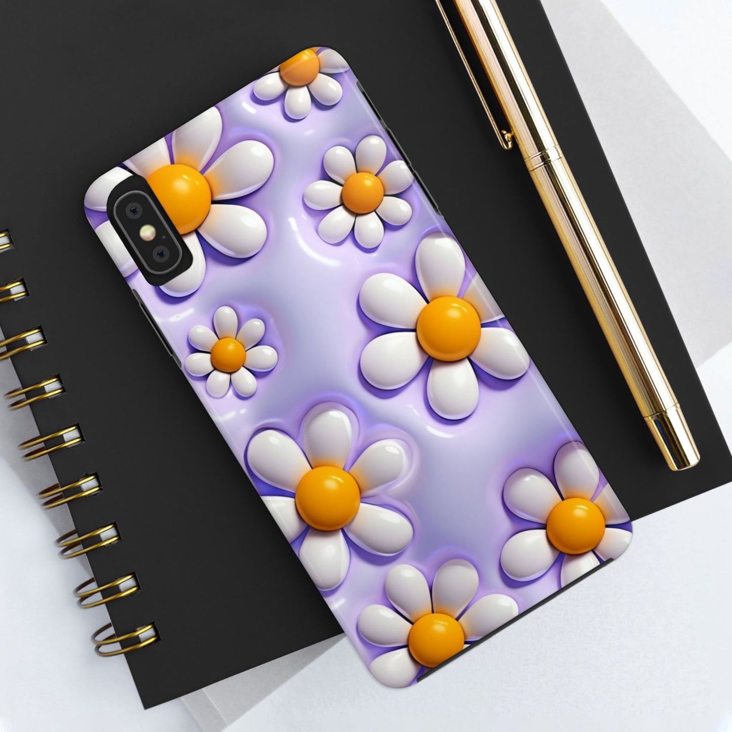 πΌ Floral Tough Phone Case β Vibrant Daisy Spring Design, for iPhones & Androids