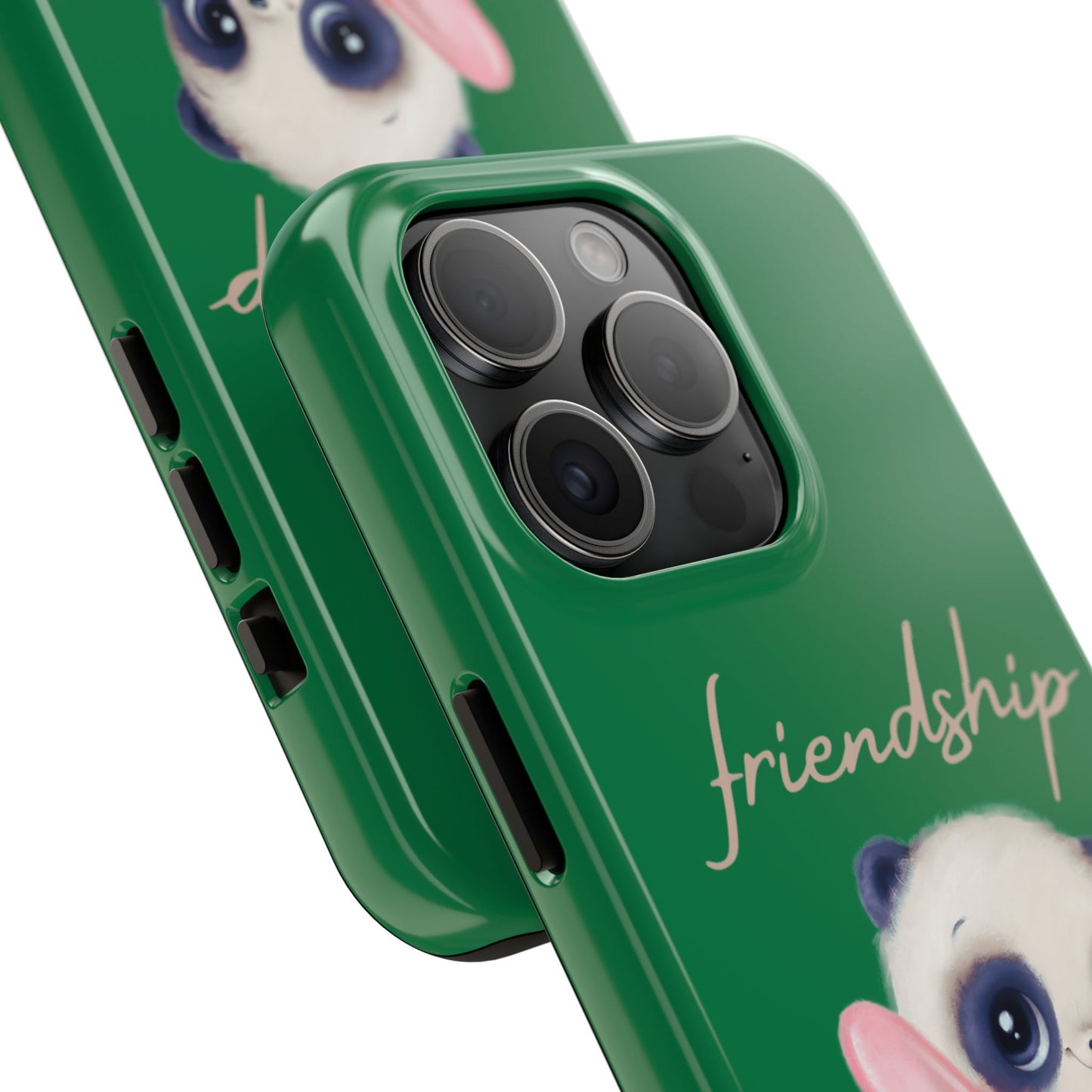 Phone case- Cute Panda Friendship Tough Phone Case - Durable Protection