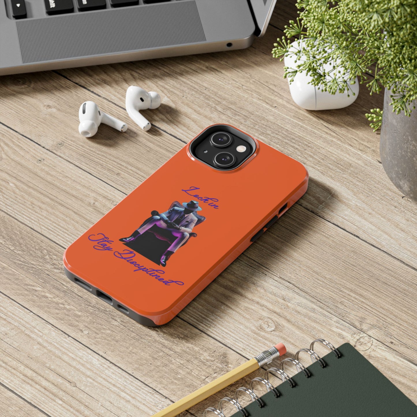 Phone case- Lock In, Stay discipline Tough Phone Case - Durable Protection