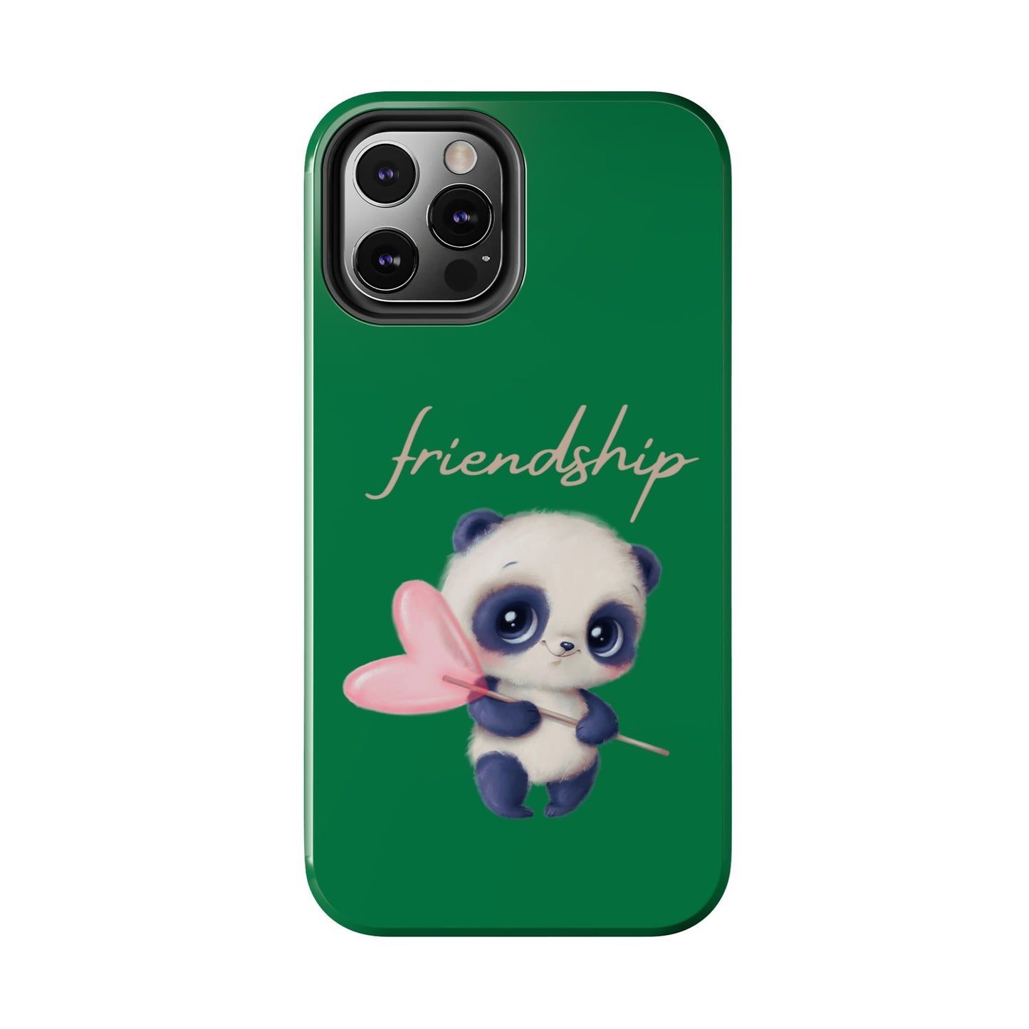 Phone case- Cute Panda Friendship Tough Phone Case - Durable Protection