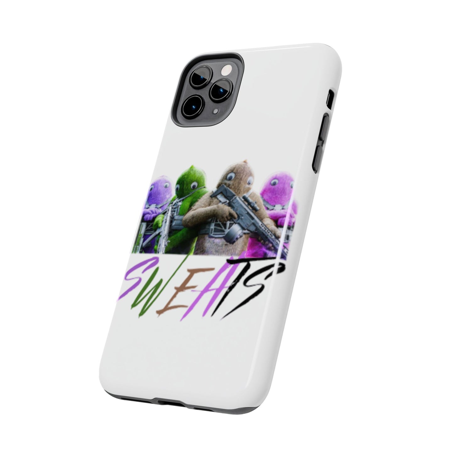 Cool Cartoon-Inspired Tough Phone Case - 'SWEATS'