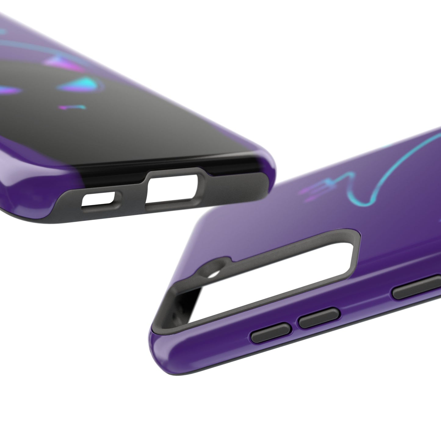 Demonic Cat Tough Phone Case - Cute & Edgy Phone Protection for Cat Lovers