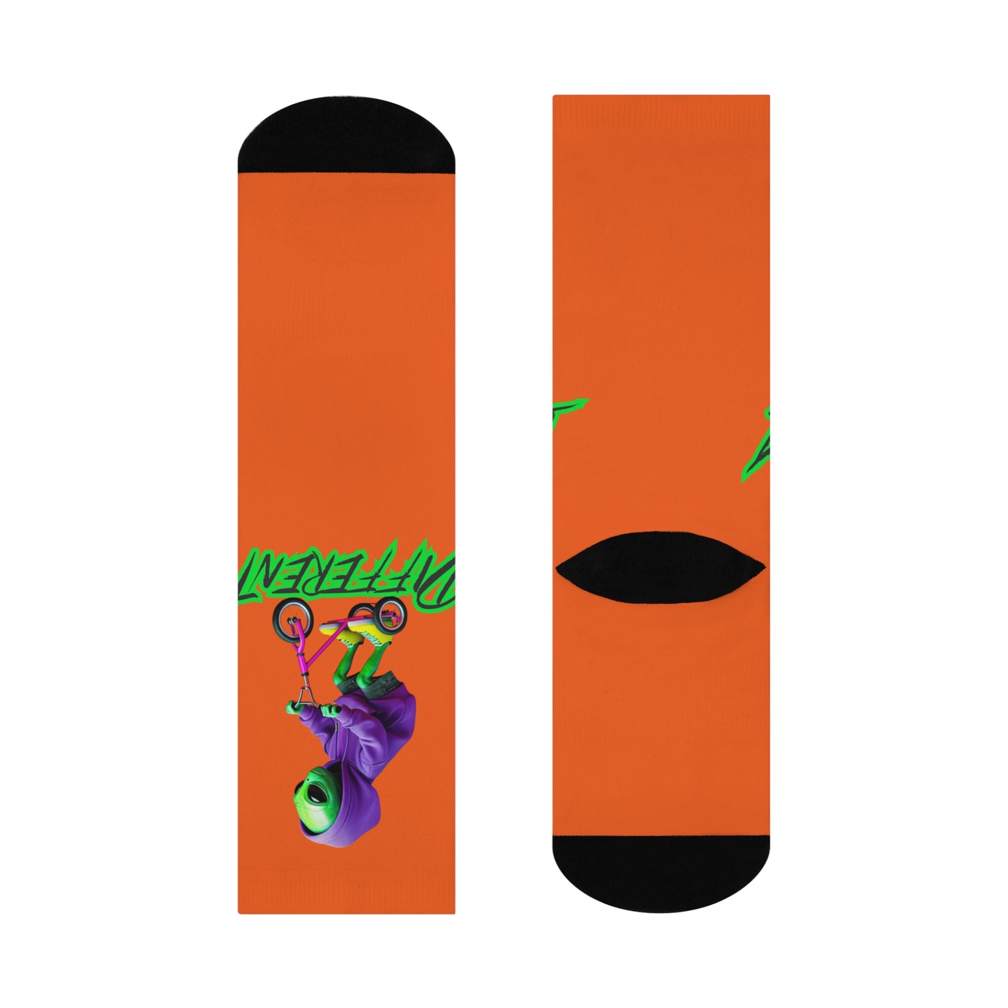 Cushioned Crew Socks- Alien, Different