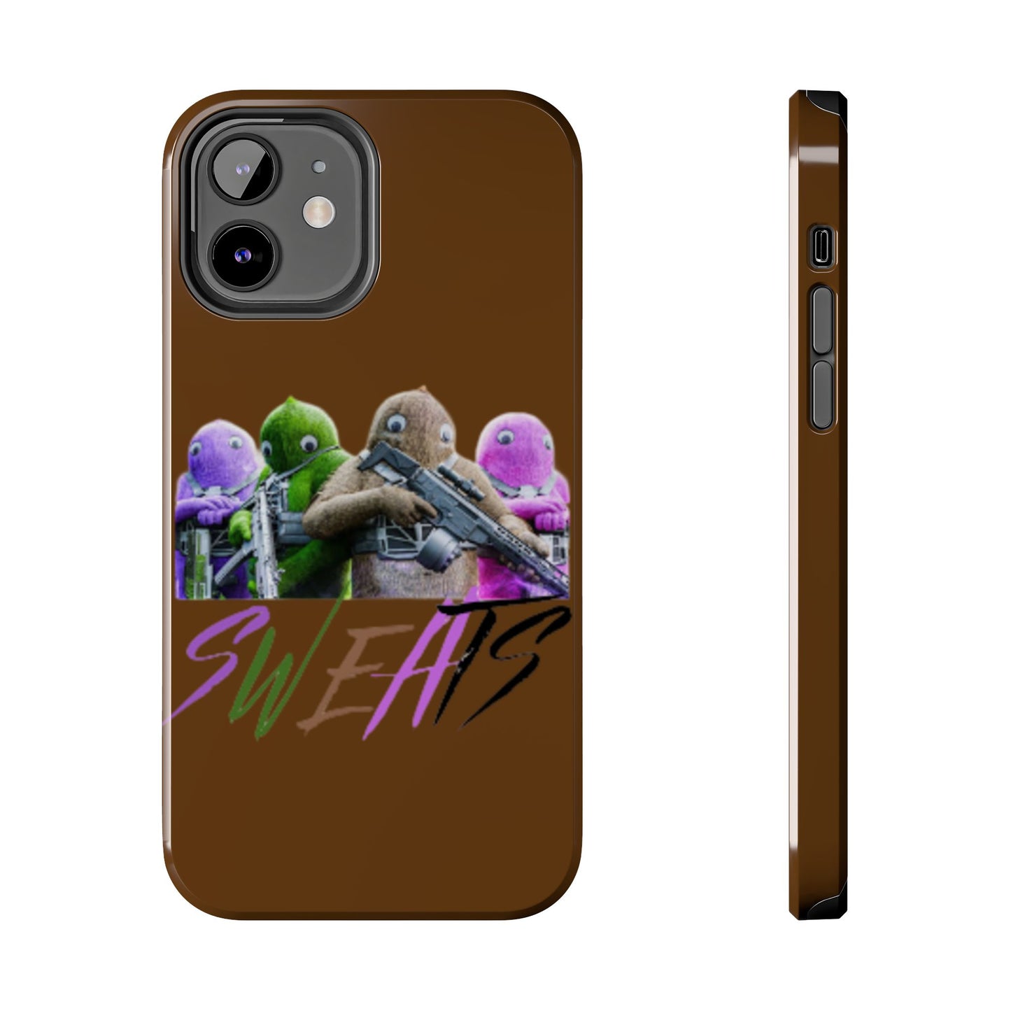 Cool Cartoon-Inspired Tough Phone Case - 'SWEATS'