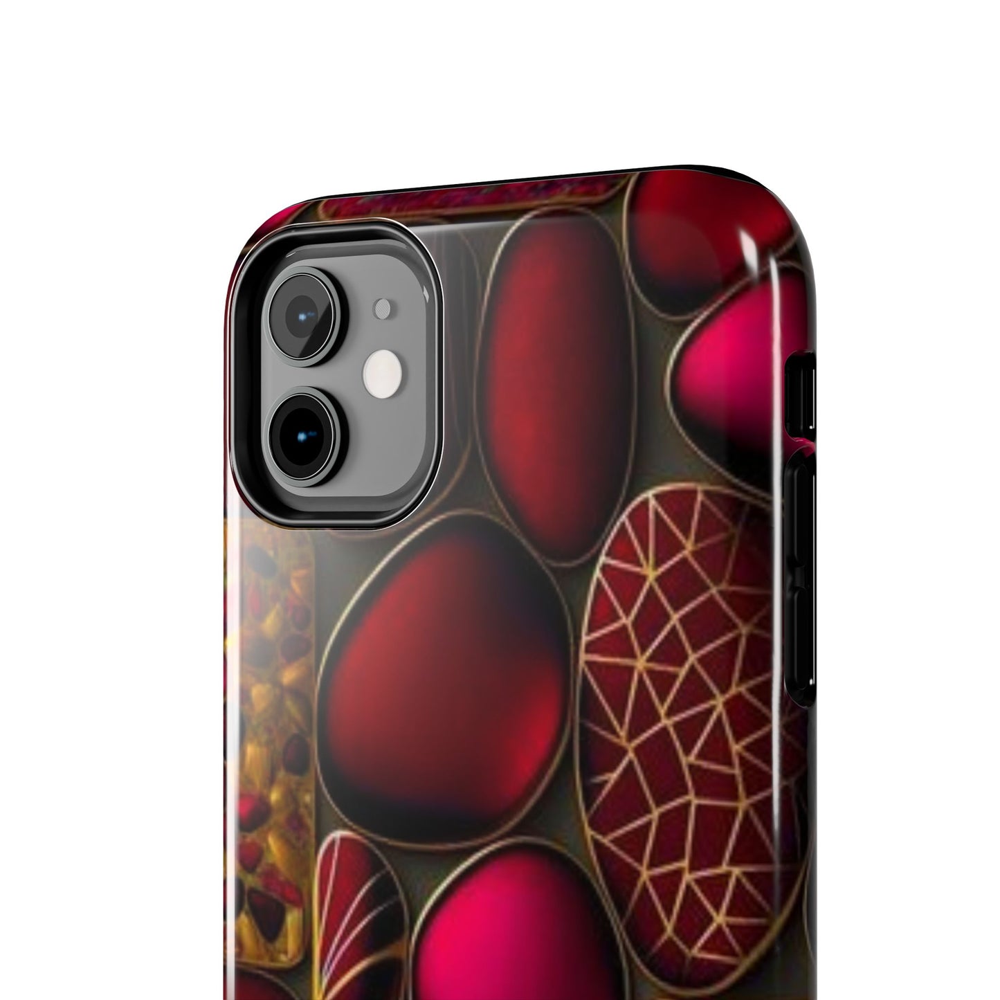 🔴 Tough Phone Cases – Red Stones Design for iPhone & Android – Durable Protection & Stylish Look