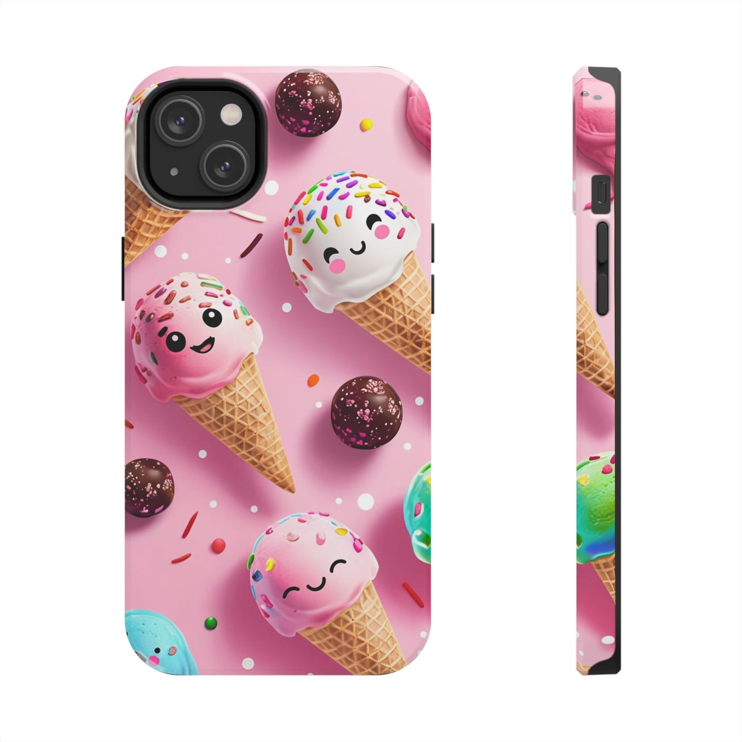Tough Phone Cases Cute Ice Cream Design