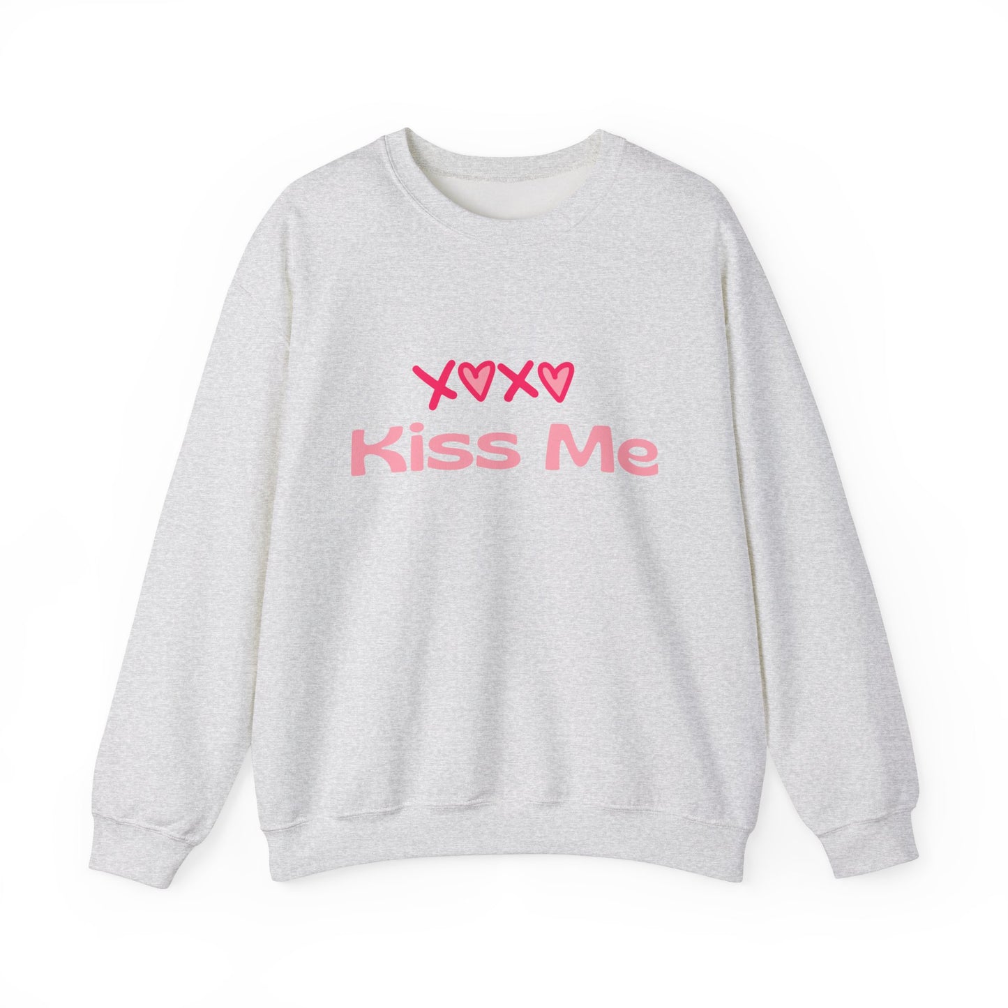 Kiss Me Heavy Blend Sweatshirt – Cute Gift for Women | Cozy & Romantic Pullover
