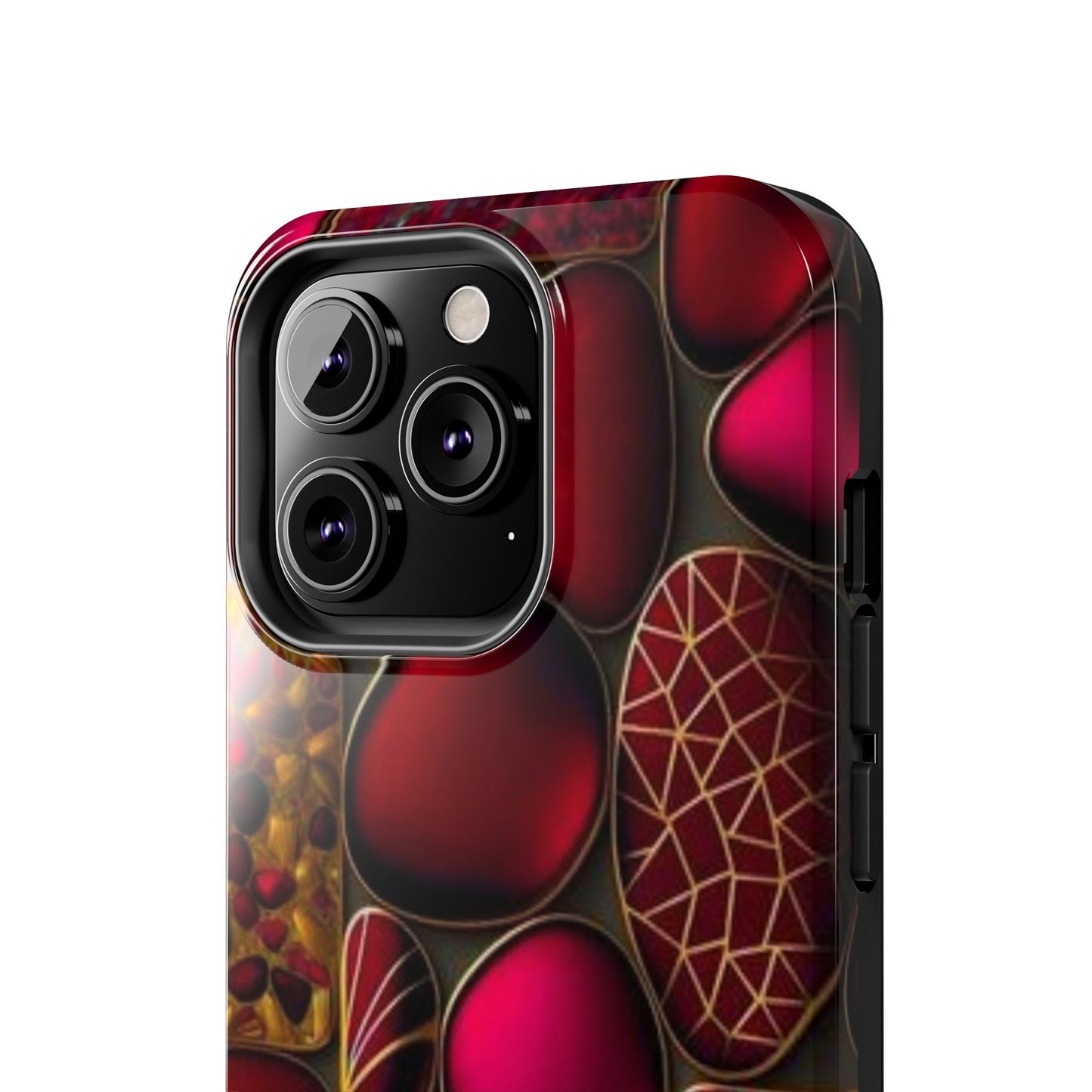 🔴 Tough Phone Cases – Red Stones Design for iPhone & Android – Durable Protection & Stylish Look