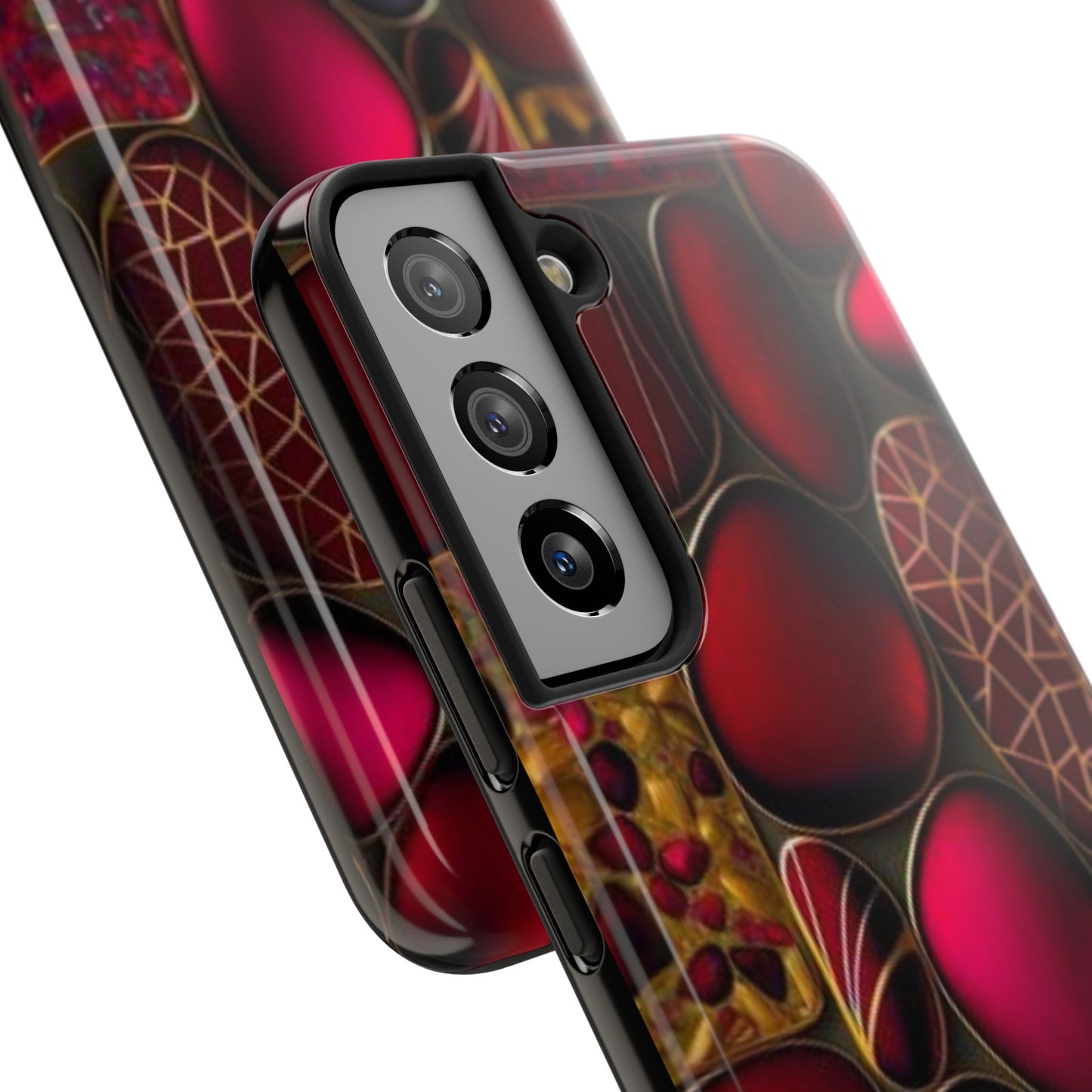 🔴 Tough Phone Cases – Red Stones Design for iPhone & Android – Durable Protection & Stylish Look