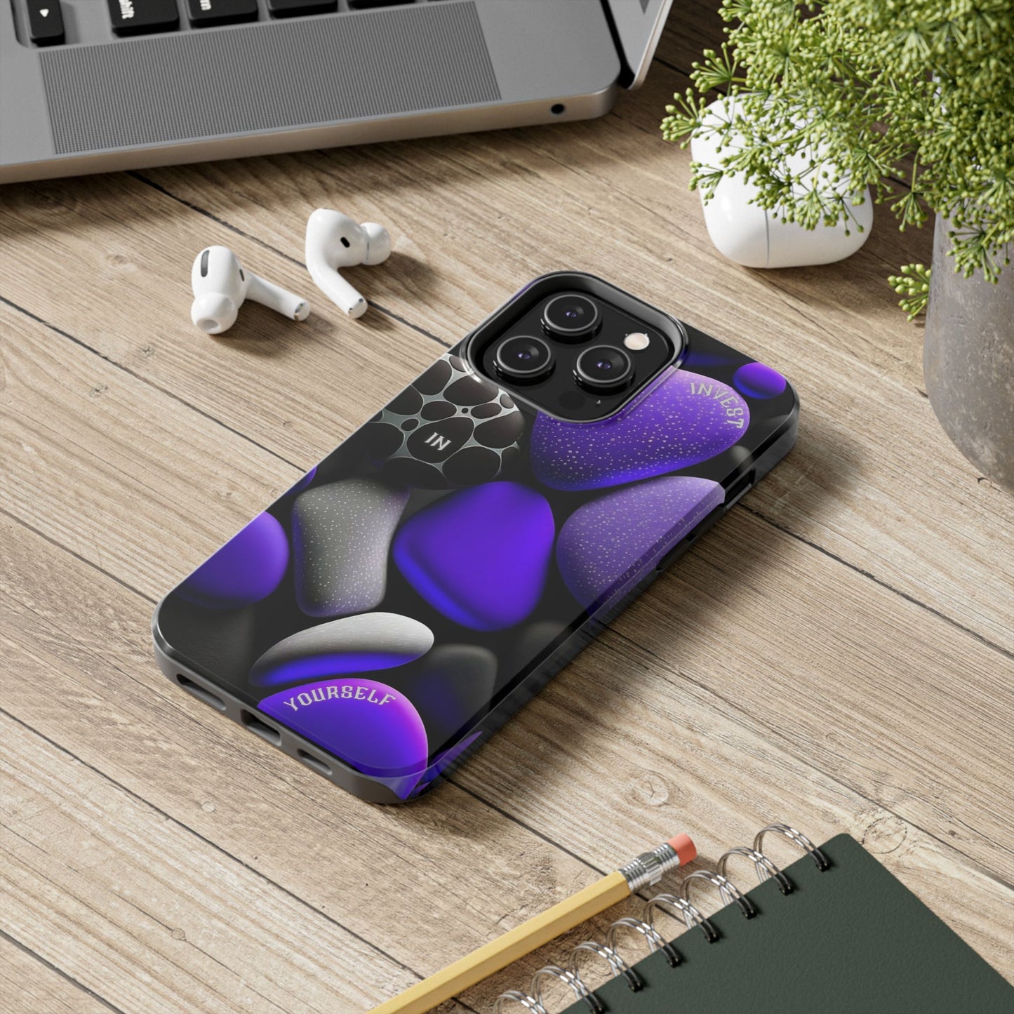 π‘ Invest in Yourself Motivational Tough Phone Case β Durable Shockproof Protection for iPhones & Androids π±β¨