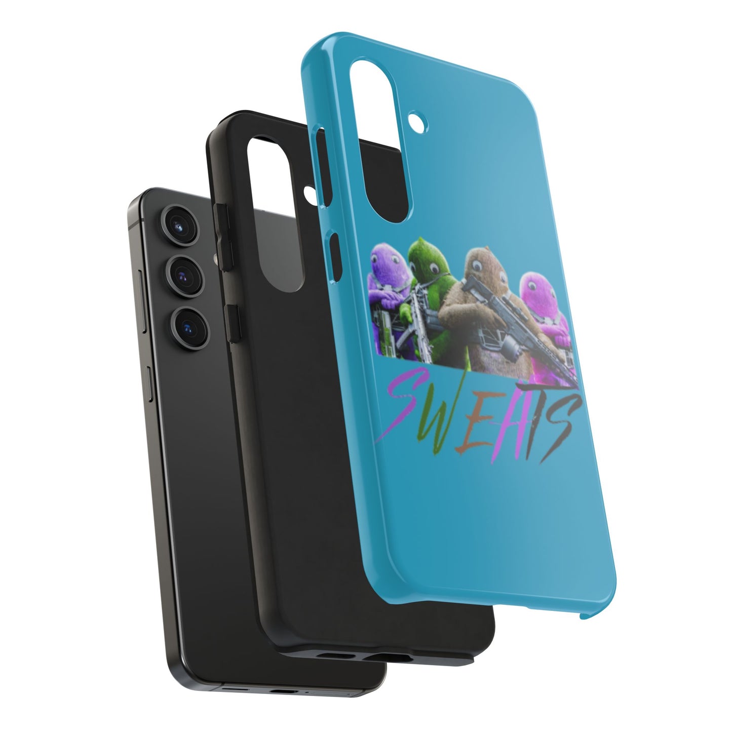 Cool Cartoon-Inspired Tough Phone Case - 'SWEATS'