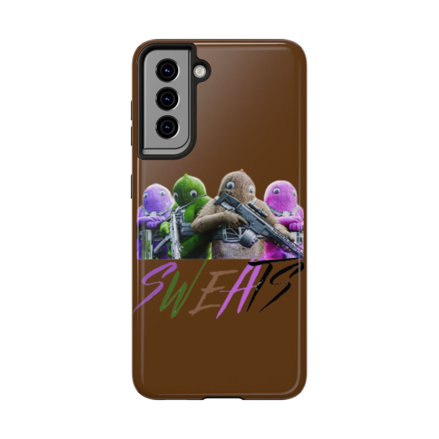 Cool Cartoon-Inspired Tough Phone Case - 'SWEATS'