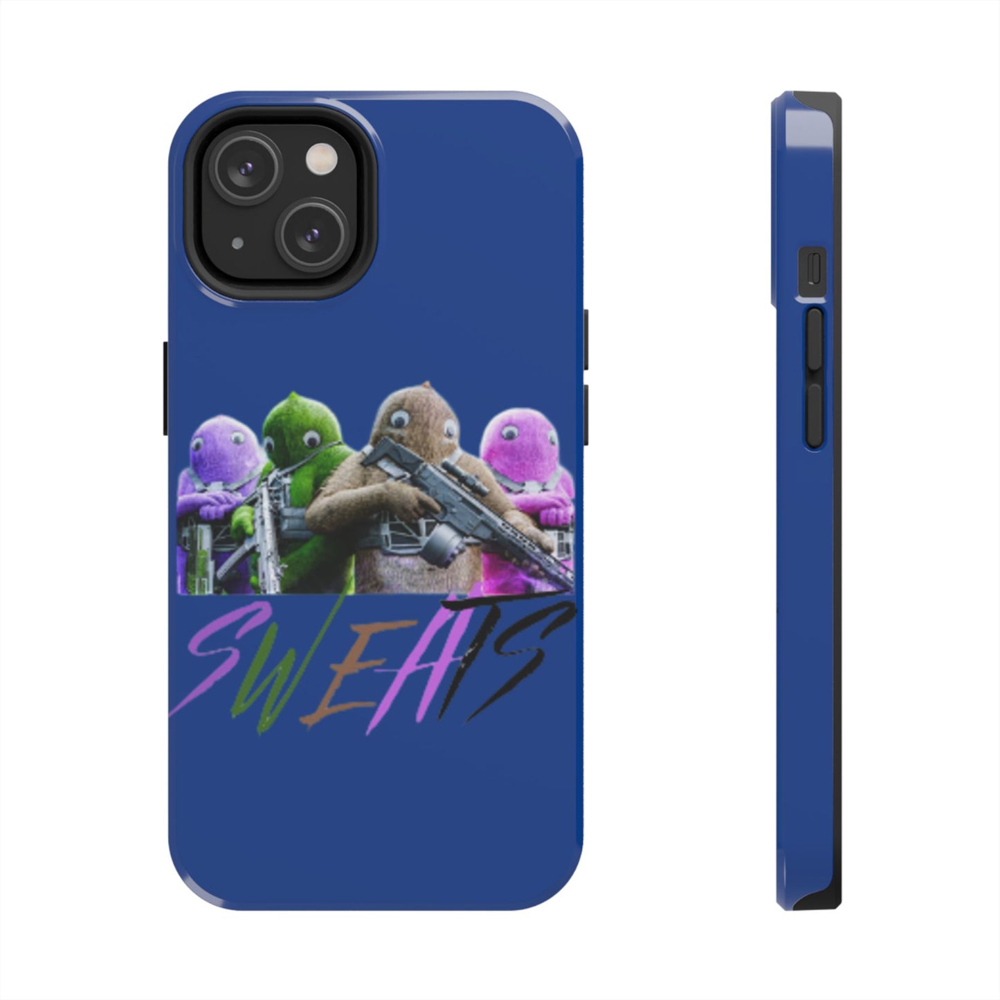 Cool Cartoon-Inspired Tough Phone Case - 'SWEATS'