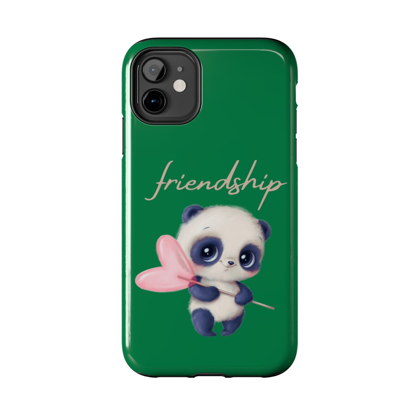 Phone case- Cute Panda Friendship Tough Phone Case - Durable Protection