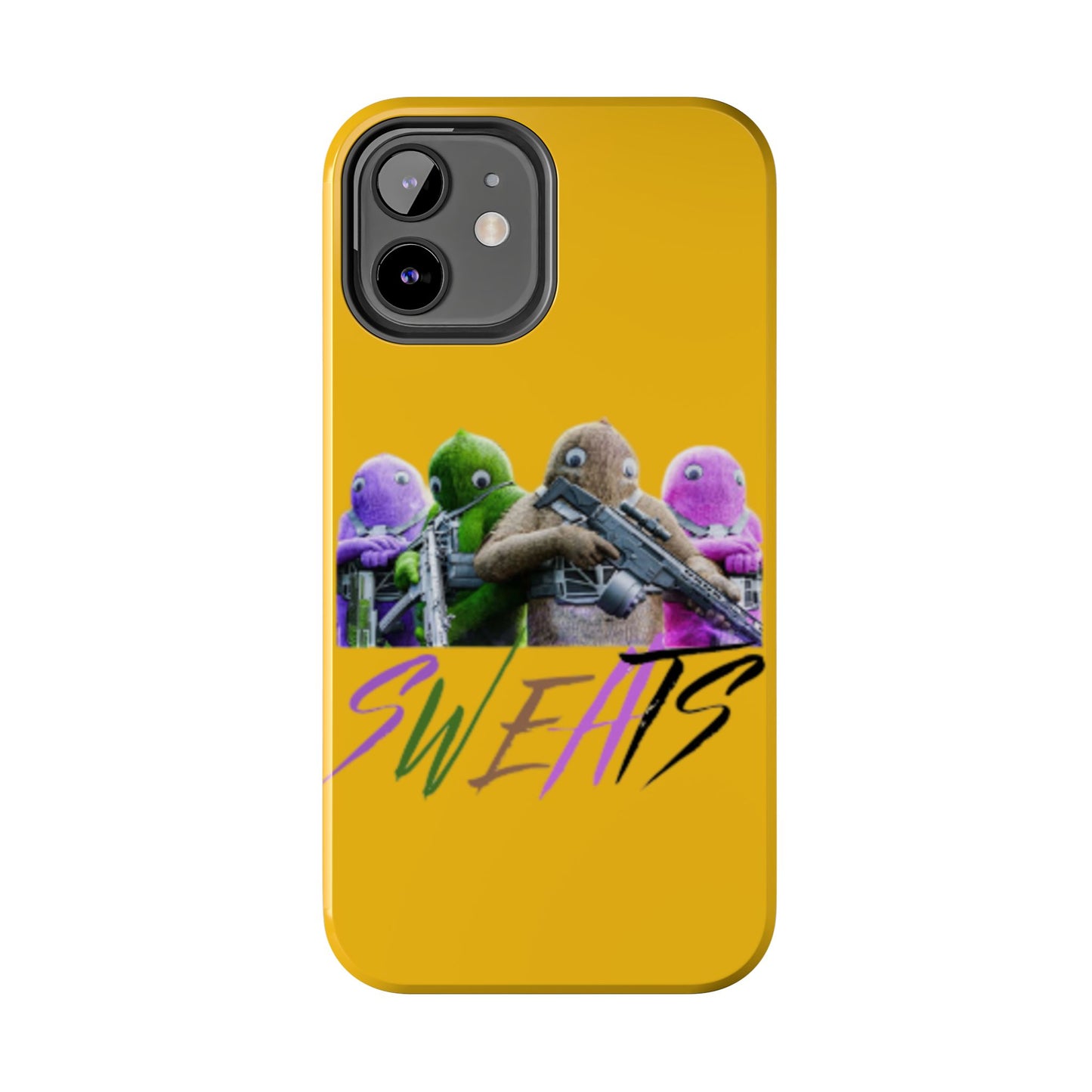 Cool Cartoon-Inspired Tough Phone Case - 'SWEATS'