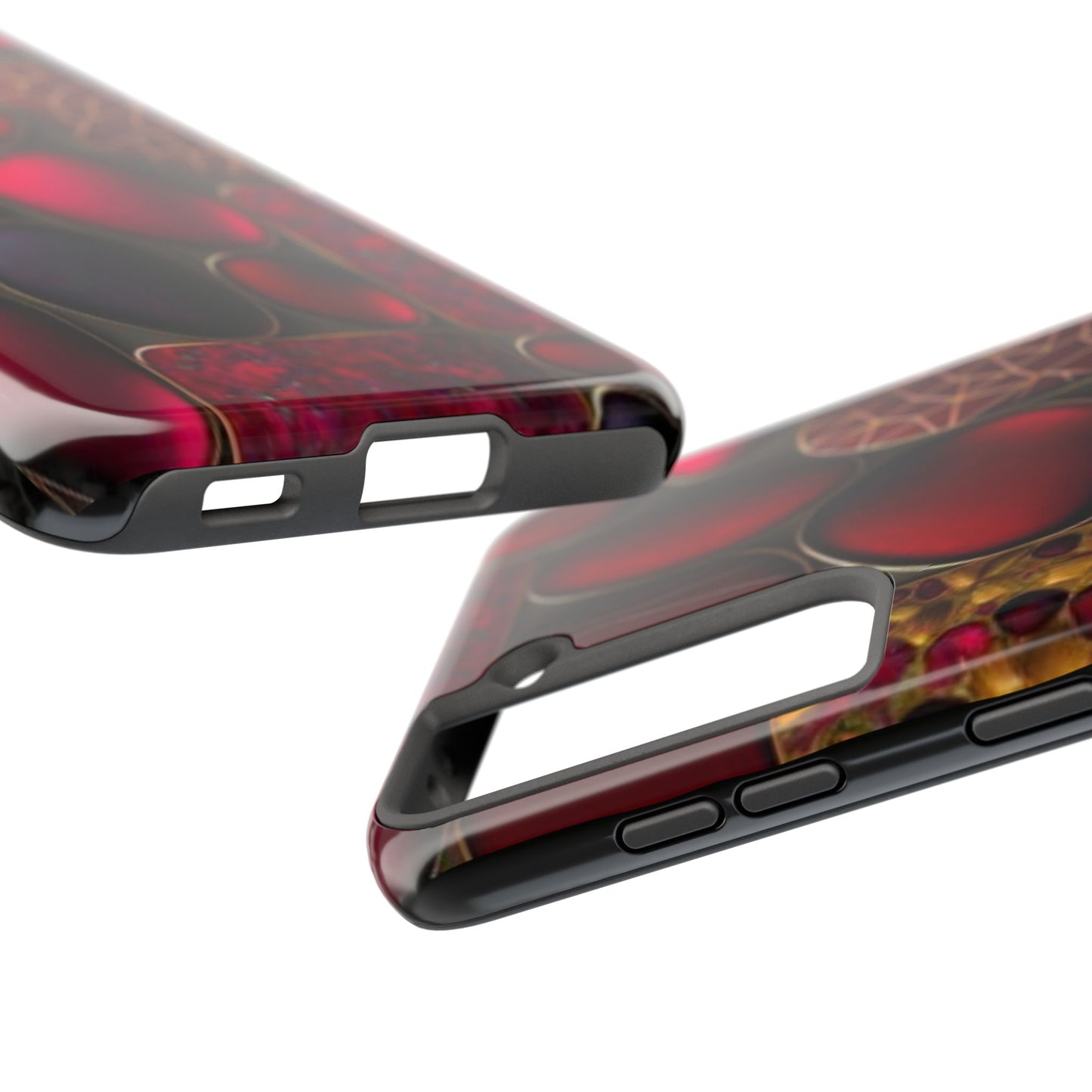 🔴 Tough Phone Cases – Red Stones Design for iPhone & Android – Durable Protection & Stylish Look