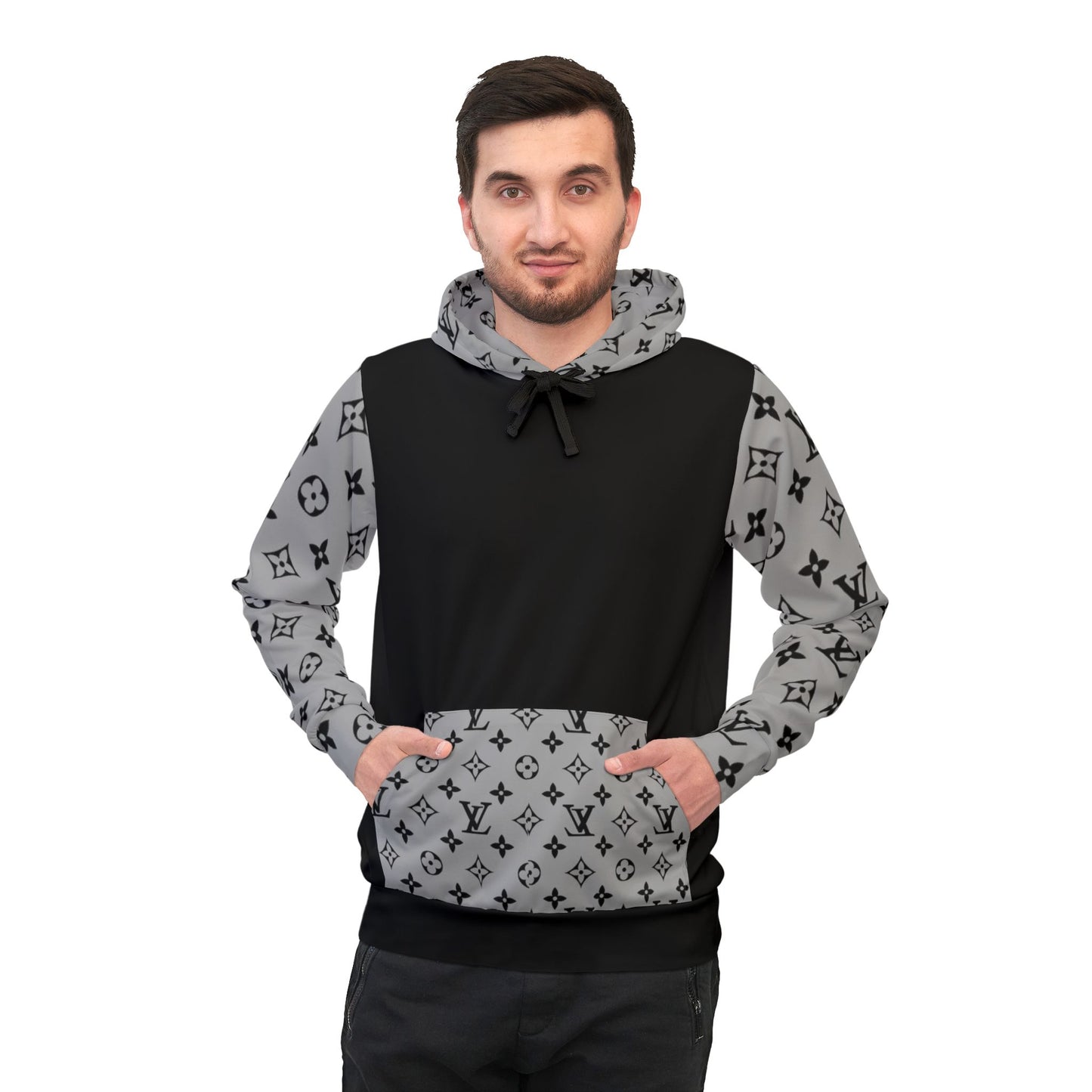 ✨ Luxury-Inspired Monogram Hoodie – Stylish Designer-Inspired Streetwear