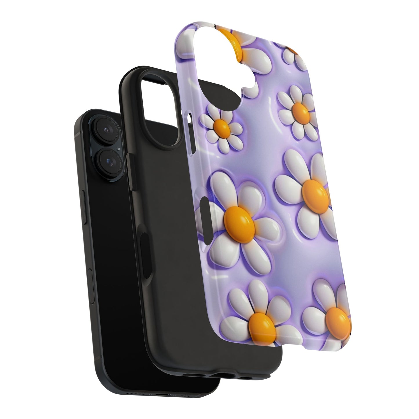 πΌ Floral Tough Phone Case β Vibrant Daisy Spring Design, for iPhones & Androids